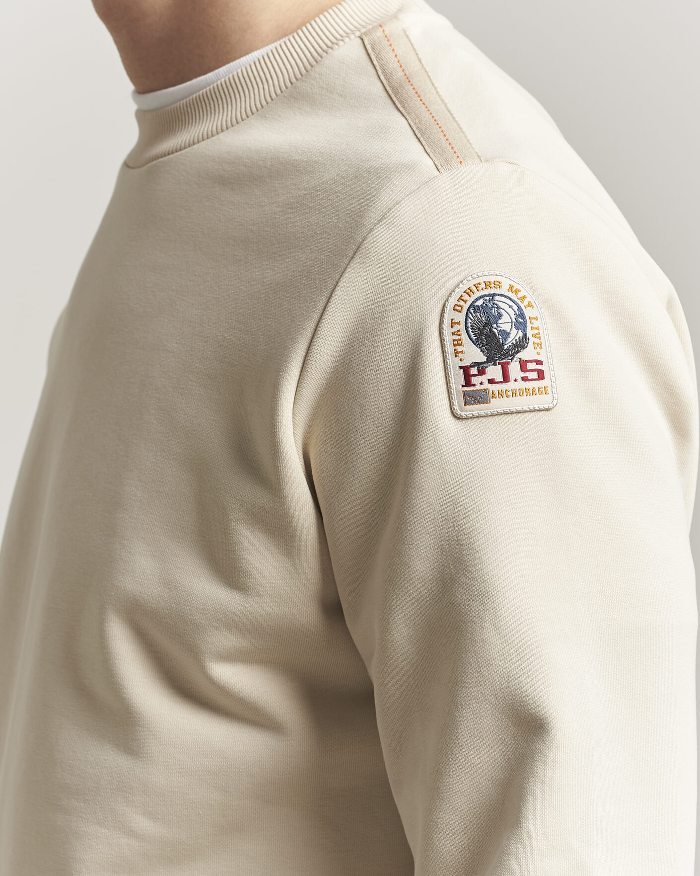 Hombres | Jerséis y prendas de punto | Parajumpers | K2 Super Easy Crew Neck Sweatshirt Bone