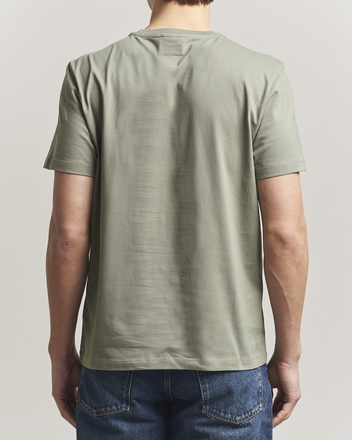 Hombres | Camisetas | Parajumpers | Patch Crew Neck T-Shirt Ashen Sage