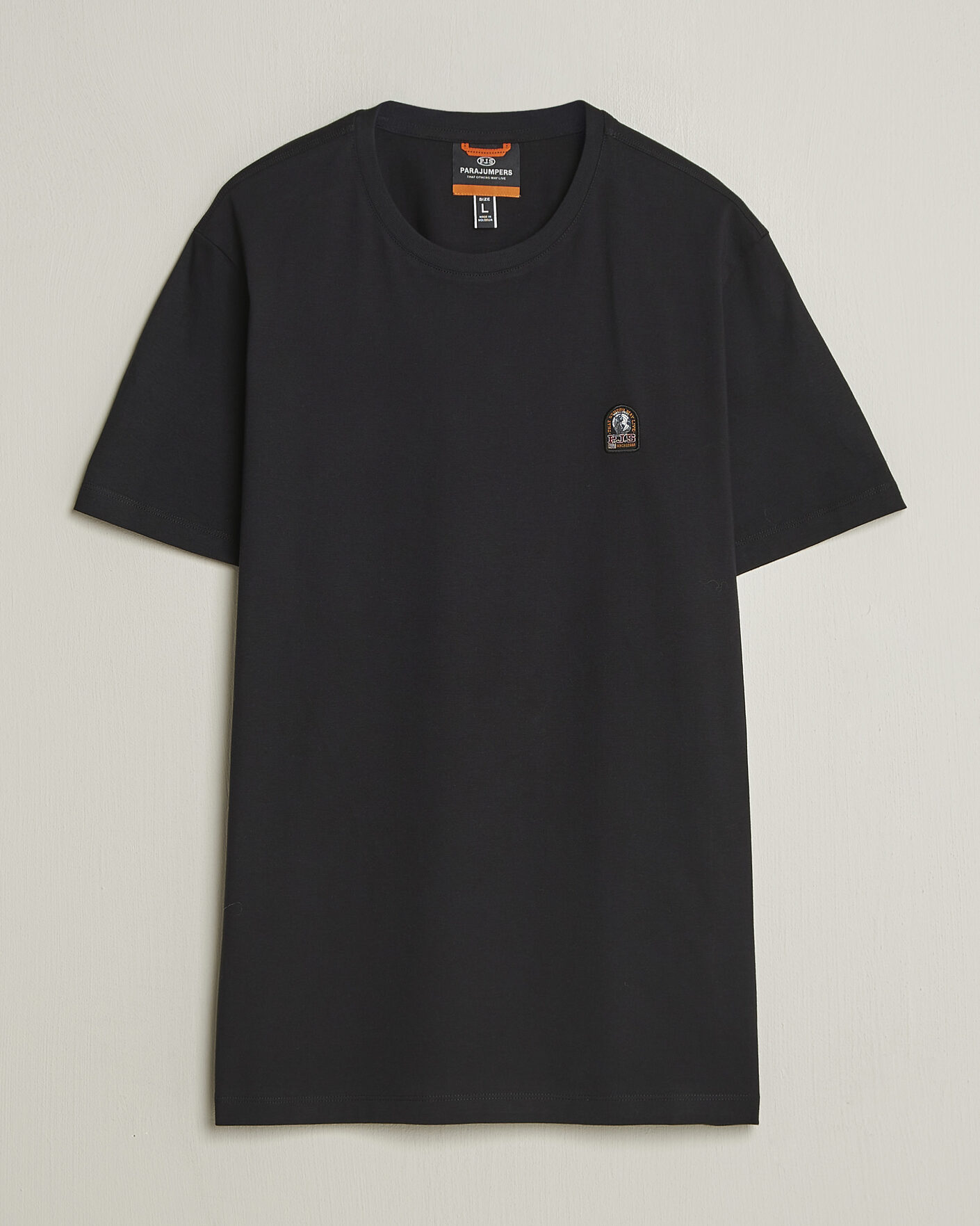 Hombres | Camisetas | Parajumpers | Patch Crew Neck T-Shirt Black