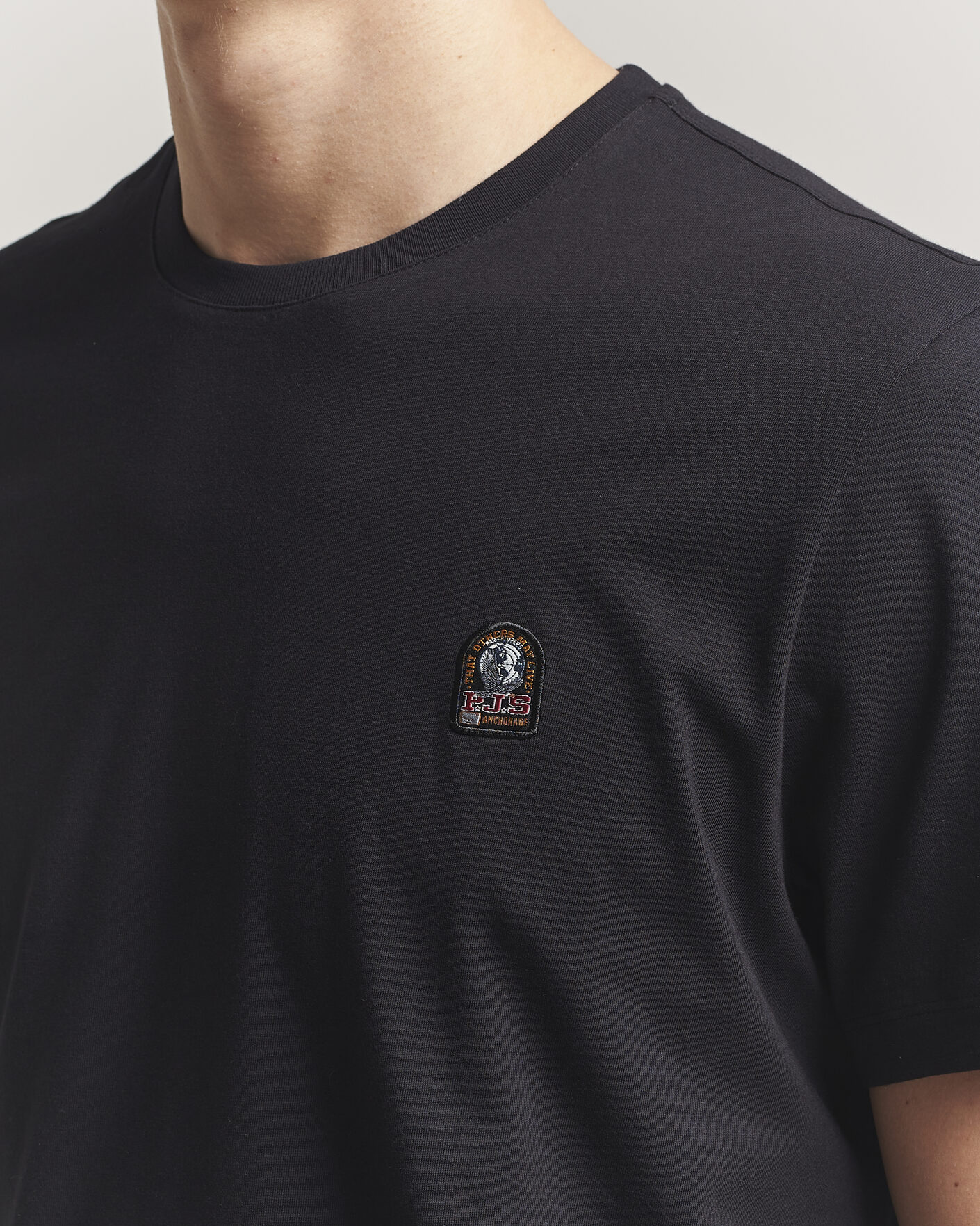 Hombres | Camisetas | Parajumpers | Patch Crew Neck T-Shirt Black