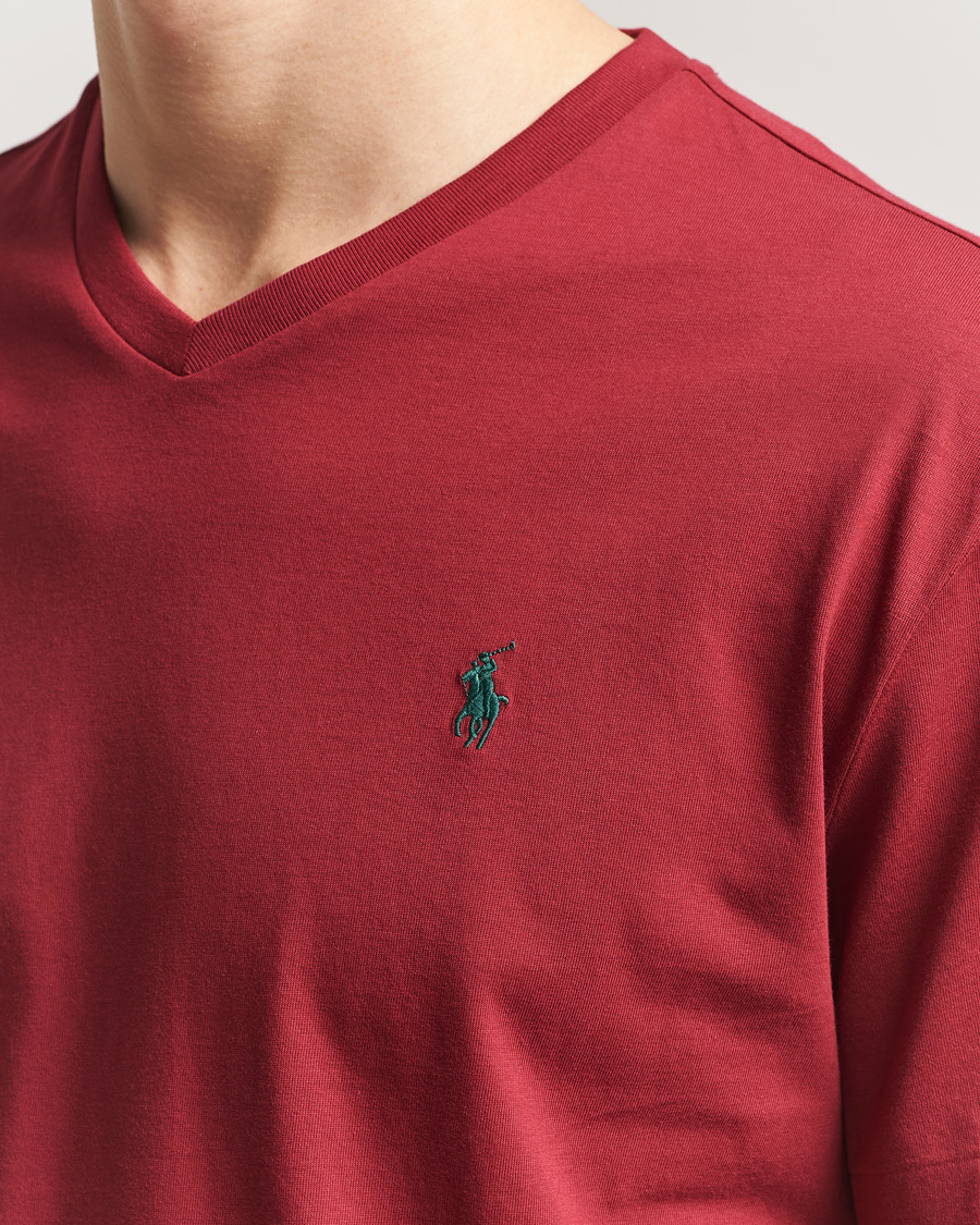 Hombres | Camisetas | Polo Ralph Lauren | V-Neck T-Shirt Heritage Red