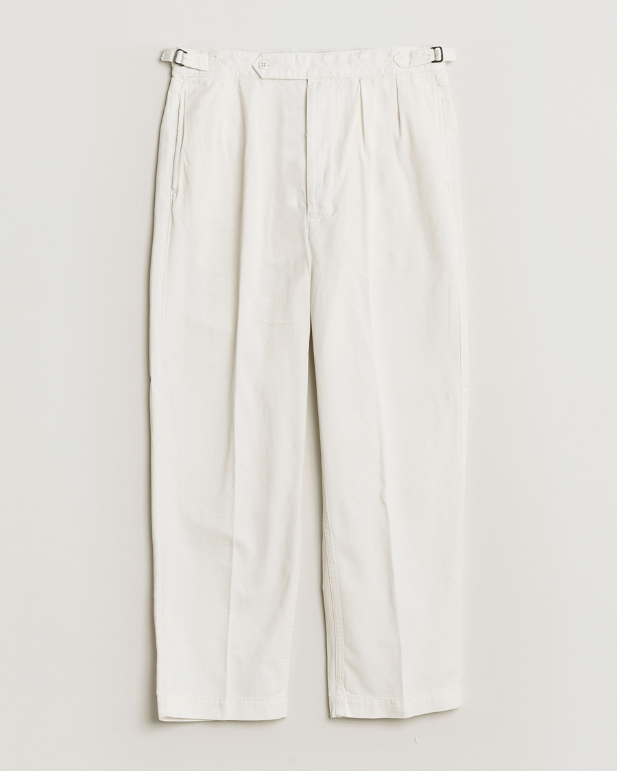 Hombres | Pantalones | Polo Ralph Lauren | Pleated Cotton Twill Chinos Deckwash White