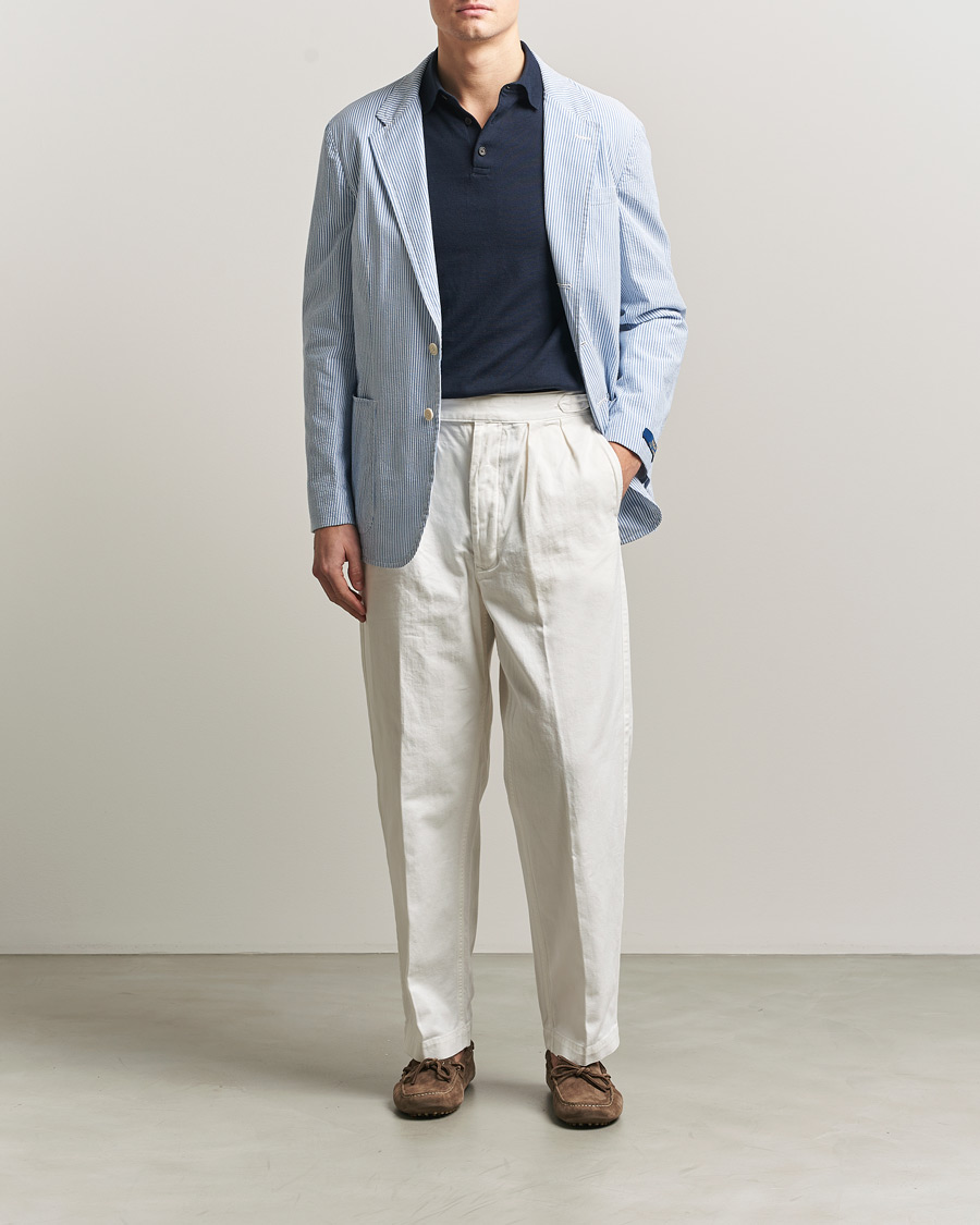 Hombres | Pantalones | Polo Ralph Lauren | Pleated Cotton Twill Chinos Deckwash White