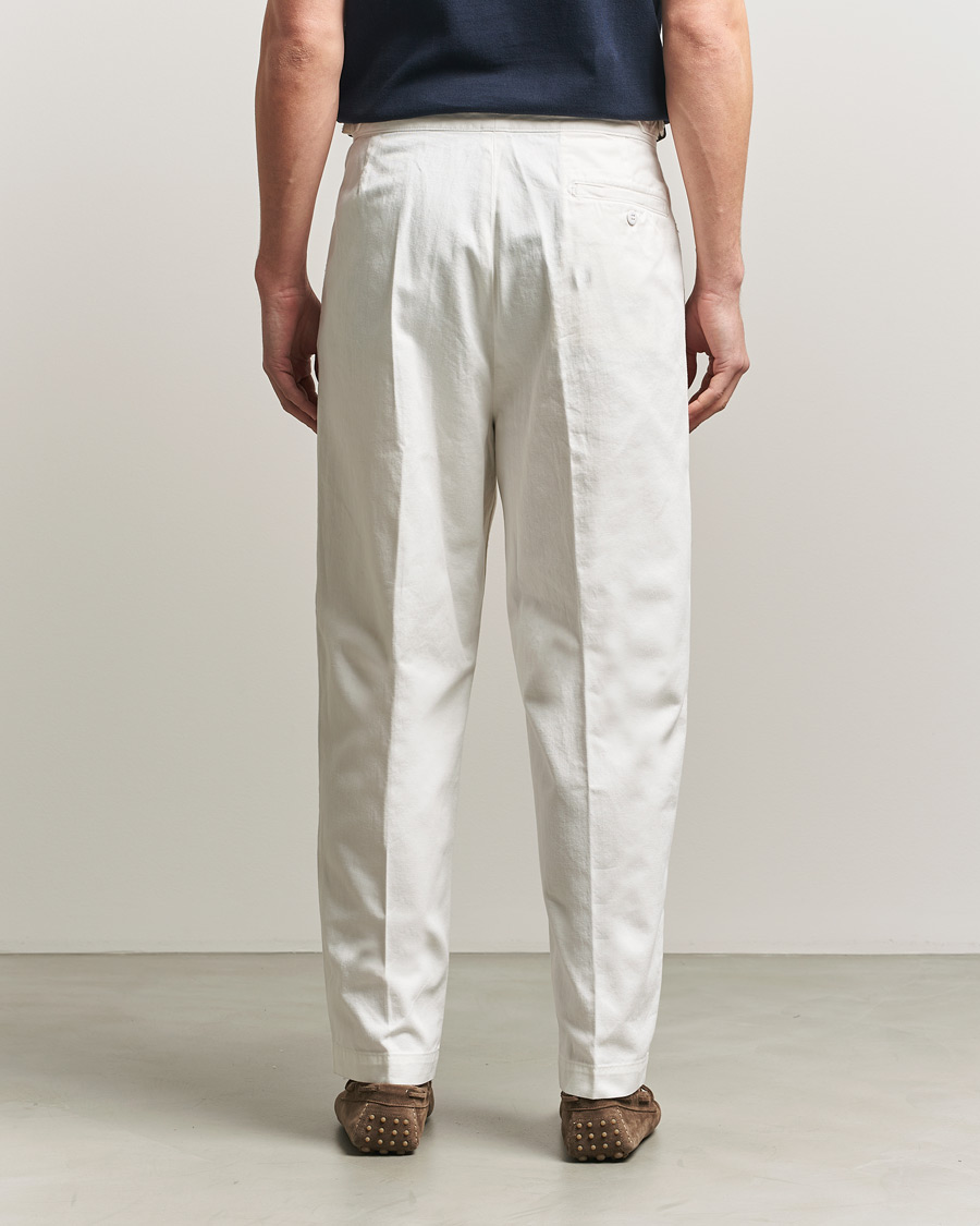 Hombres | Pantalones | Polo Ralph Lauren | Pleated Cotton Twill Chinos Deckwash White