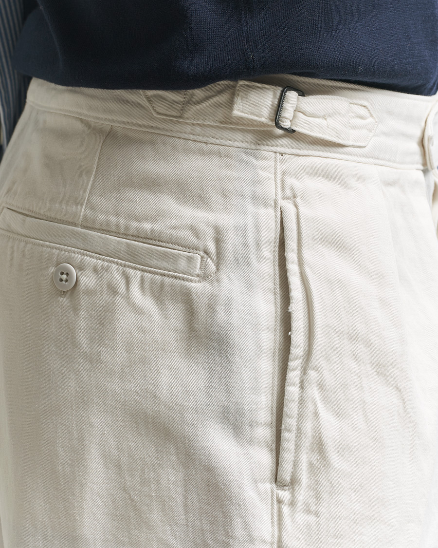 Hombres | Pantalones | Polo Ralph Lauren | Pleated Cotton Twill Chinos Deckwash White