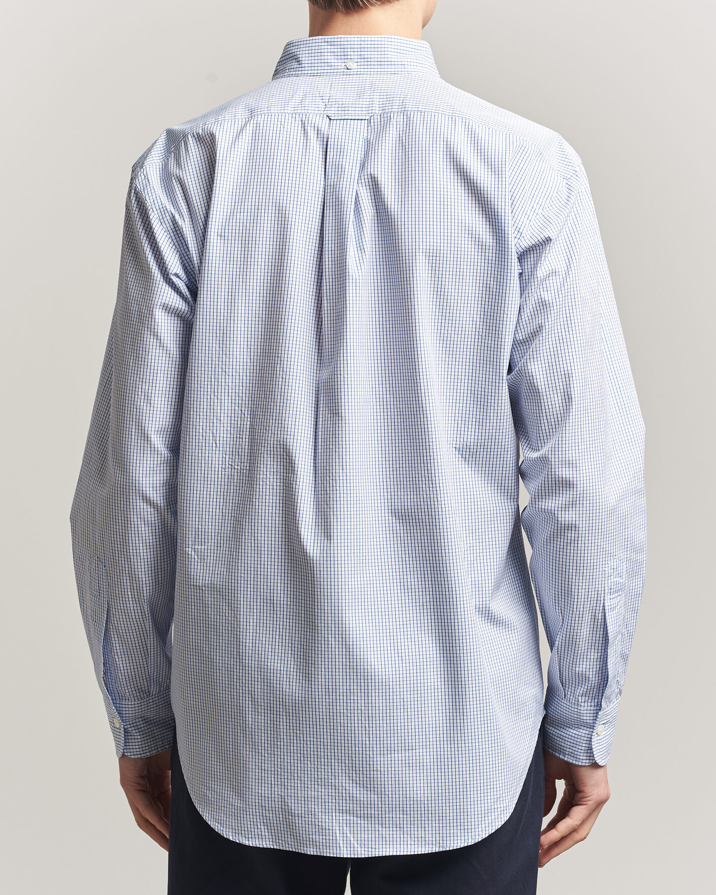 Hombres | Camisas | Kamakura Shirts | Vintage Ivy Button Down Shirt Blue Check