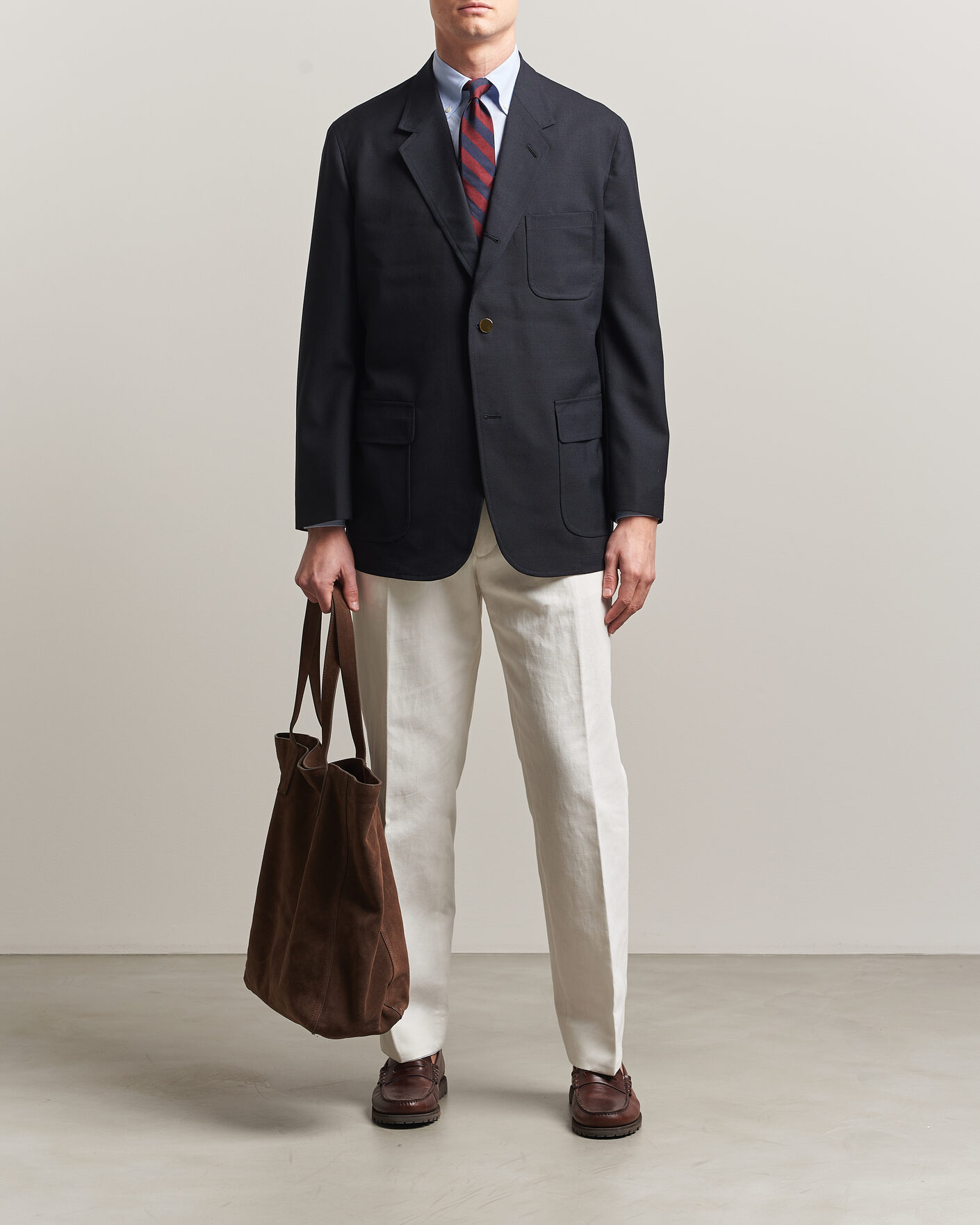 Hombres | Blazers | Kamakura Shirts | Unstructured Ivy Blazer Navy