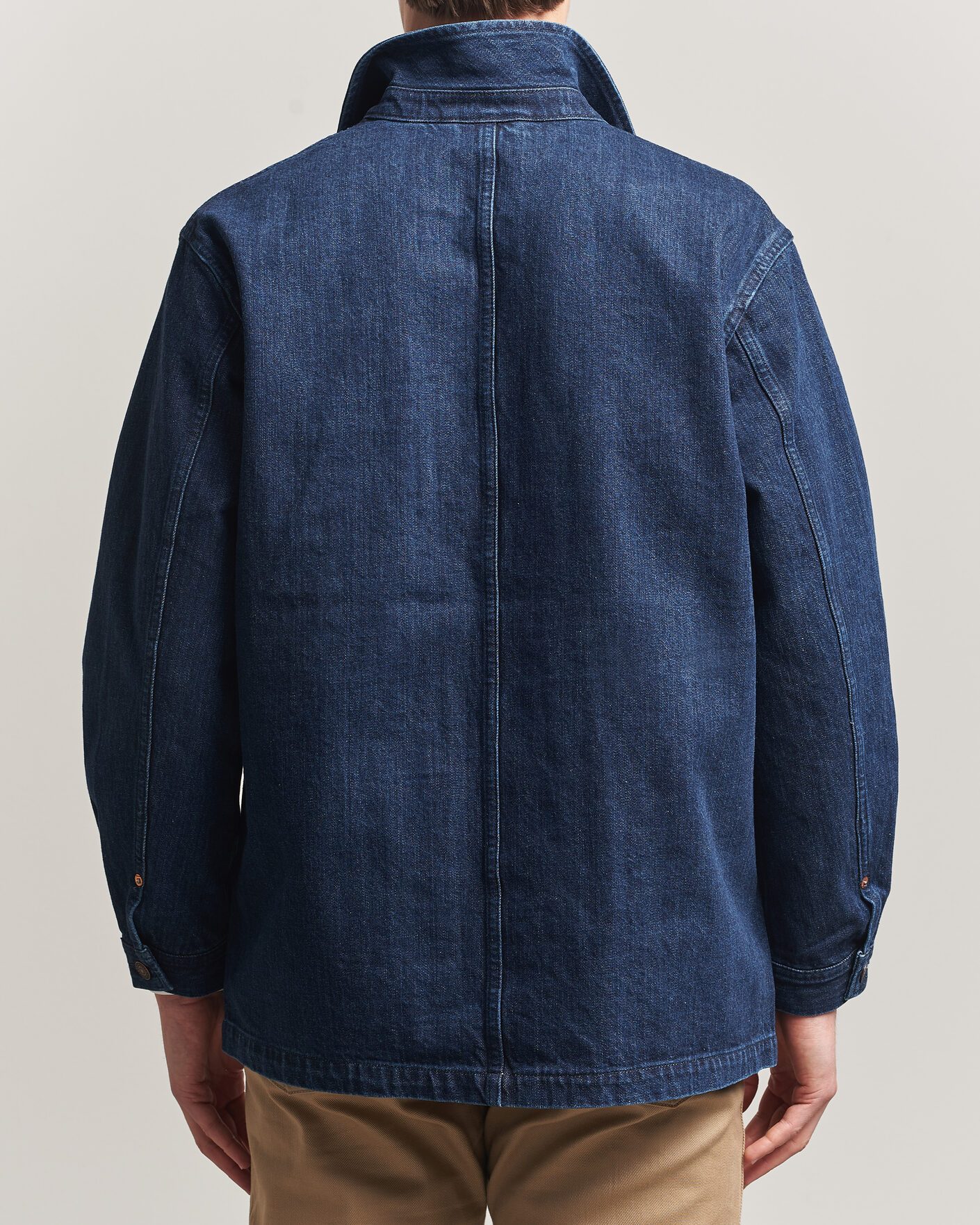 Hombres | Abrigos y chaquetas | Kamakura Shirts | French Work Jacket Dark Denim