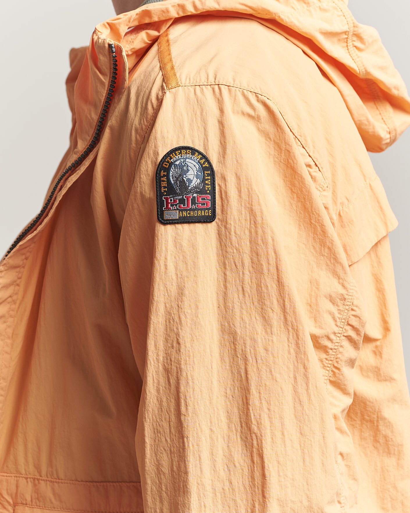 Hombres | Abrigos y chaquetas | Parajumpers | Rube Smash Peached Nylon Hooded Jacket Apricot Nectar