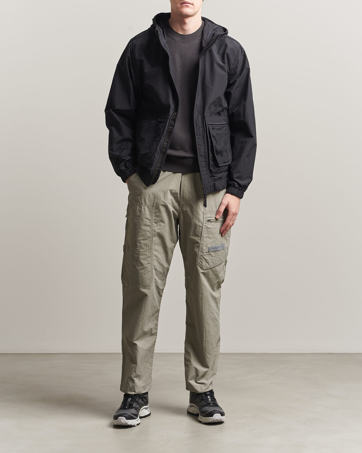 Hombres | Abrigos y chaquetas | Parajumpers | Rube Smash Peached Nylon Hooded Jacket Black