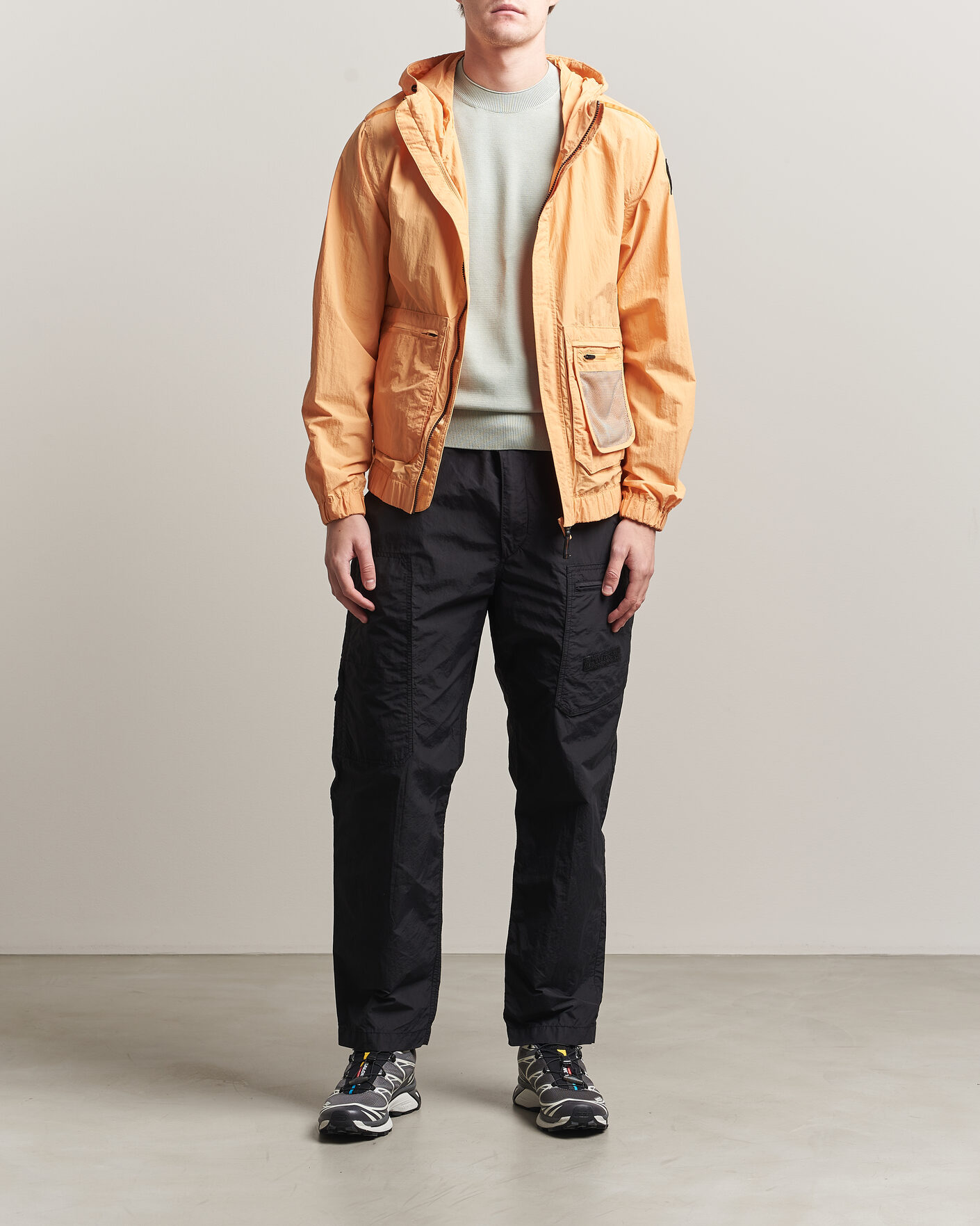 Hombres | Pantalones | Parajumpers | Lovel Smash Peached Nylon Pants Black