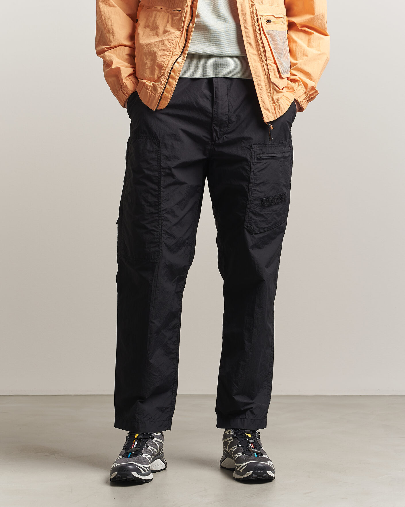 Hombres | Pantalones | Parajumpers | Lovel Smash Peached Nylon Pants Black