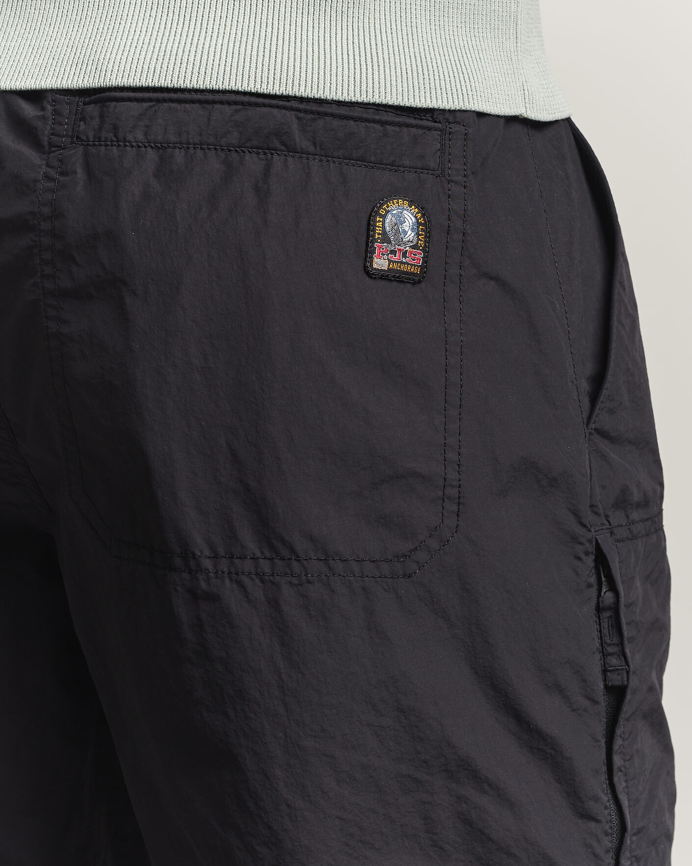 Hombres | Pantalones | Parajumpers | Lovel Smash Peached Nylon Pants Black