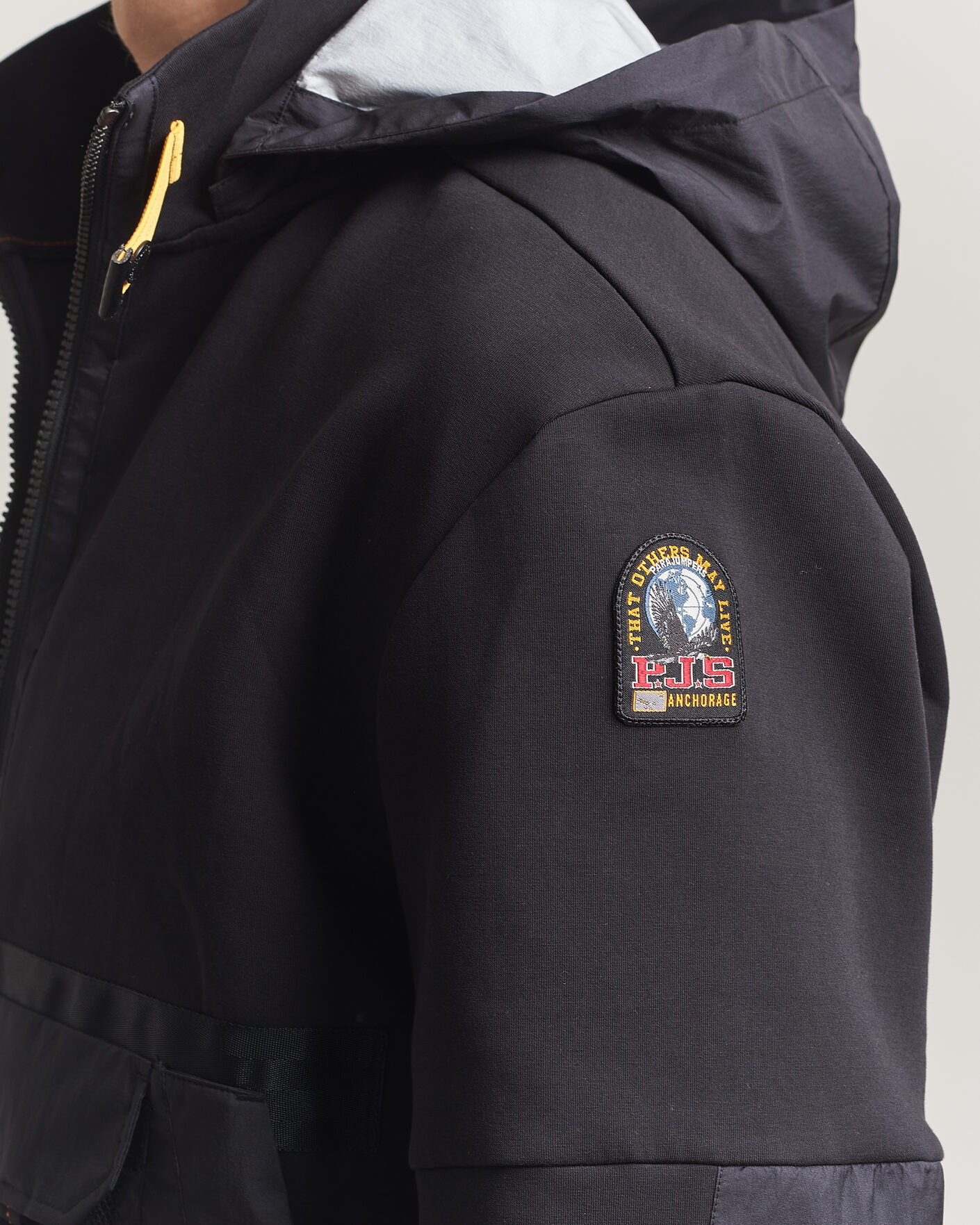 Hombres | Abrigos y chaquetas | Parajumpers | Kouga Evo Fleece Hooded Hybrid Jacket Black