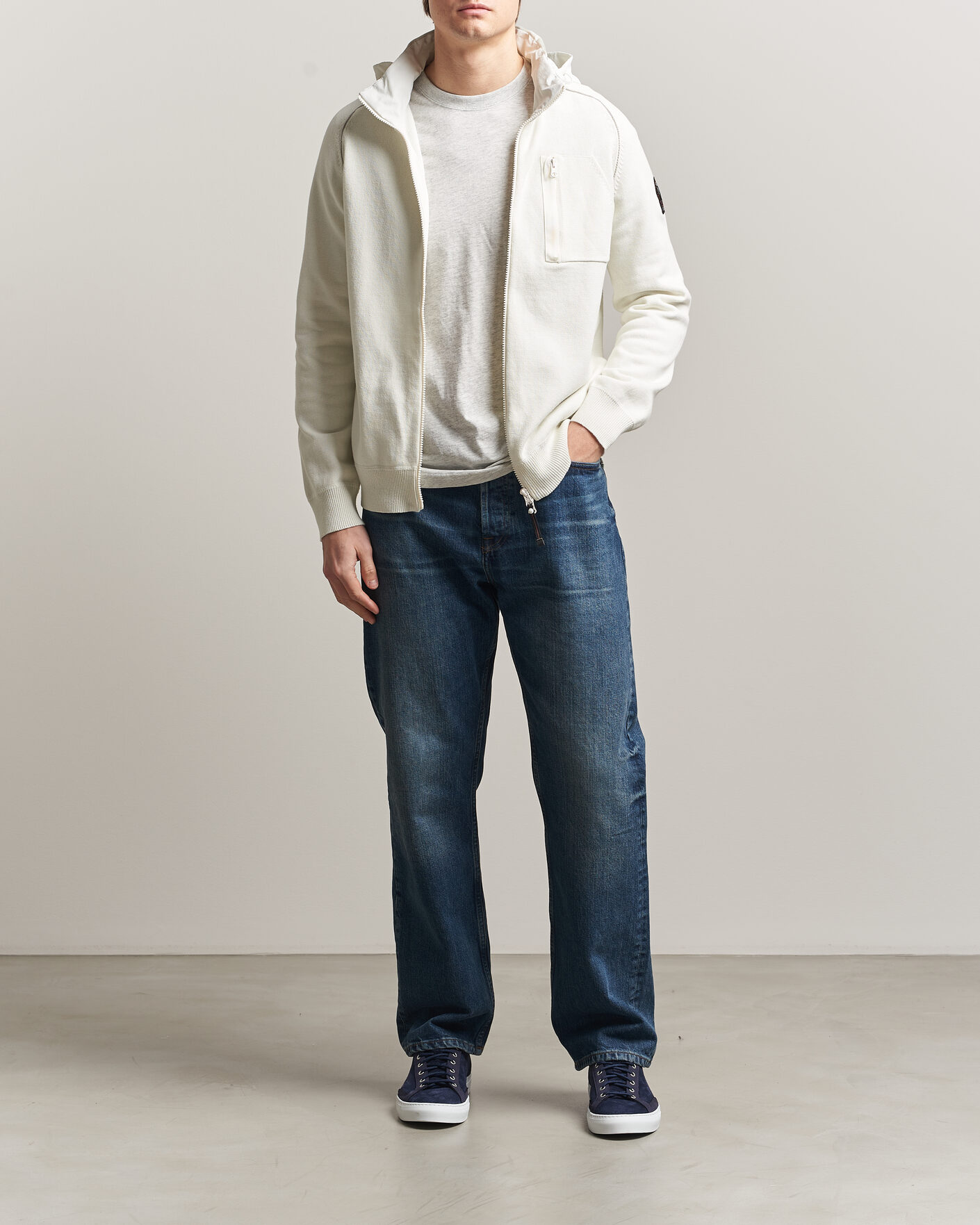 Hombres | Abrigos y chaquetas | Parajumpers | Bargany Rescue Knitted Hybrid Jacket Star White