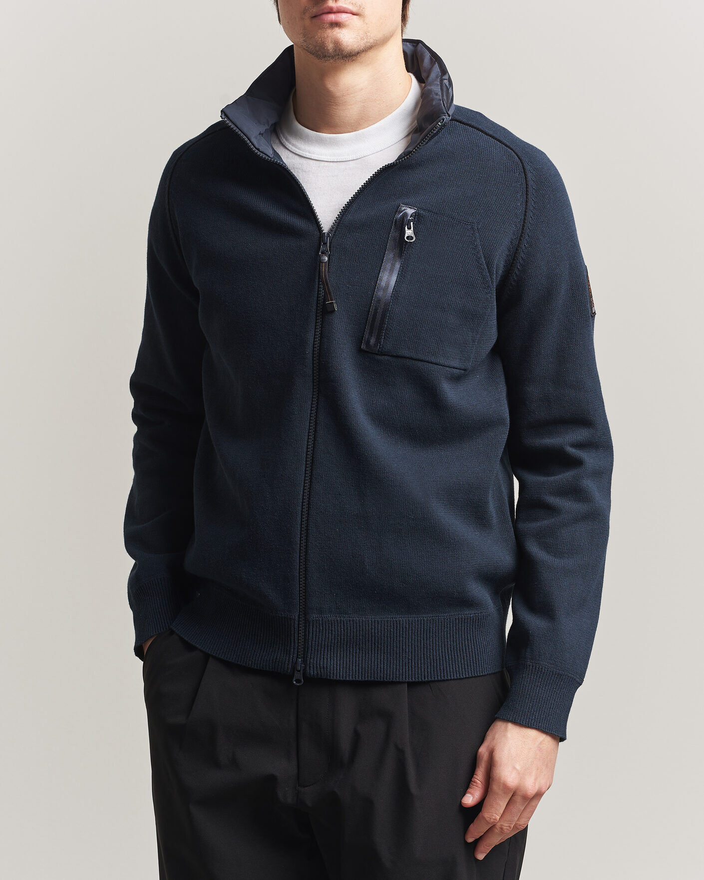 Hombres | Abrigos y chaquetas | Parajumpers | Bargany Rescue Knitted Hybrid Jacket Ink Blue