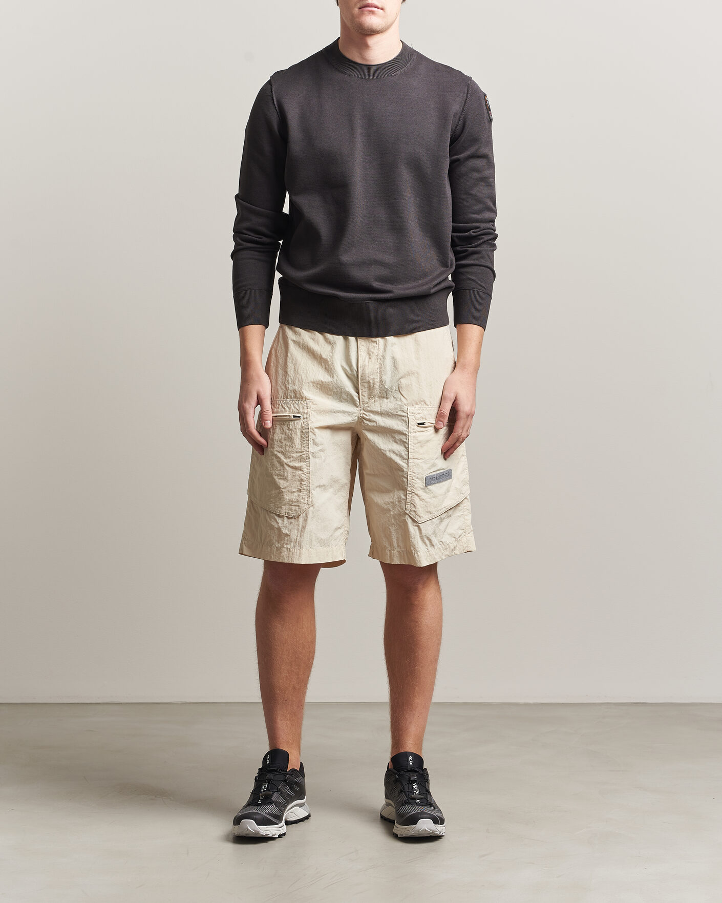 Hombres | Pantalones cortos | Parajumpers | Lex Smash Peached Nylon Shorts Bone