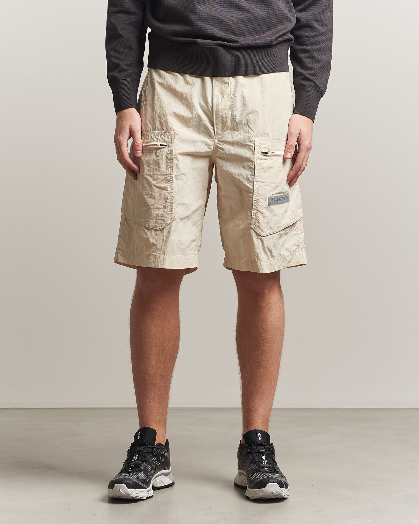 Hombres | Pantalones cortos | Parajumpers | Lex Smash Peached Nylon Shorts Bone