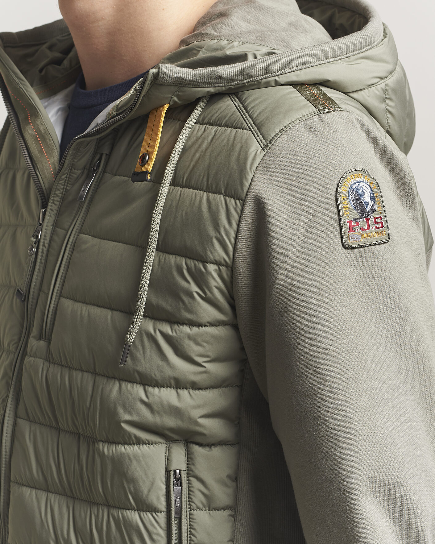 Hombres | Abrigos y chaquetas | Parajumpers | Ivor Hybrid Hooded Jacket Ashen Sage