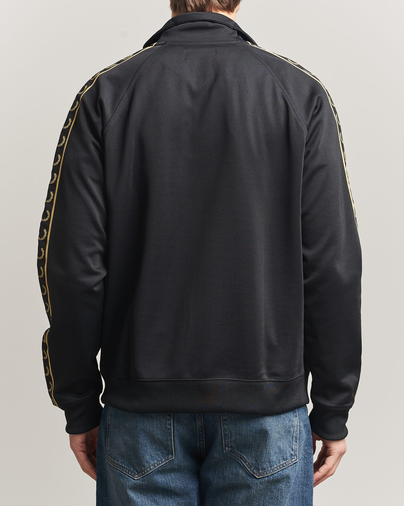 Hombres | Jerséis y prendas de punto | Fred Perry | Taped Track Jacket Black