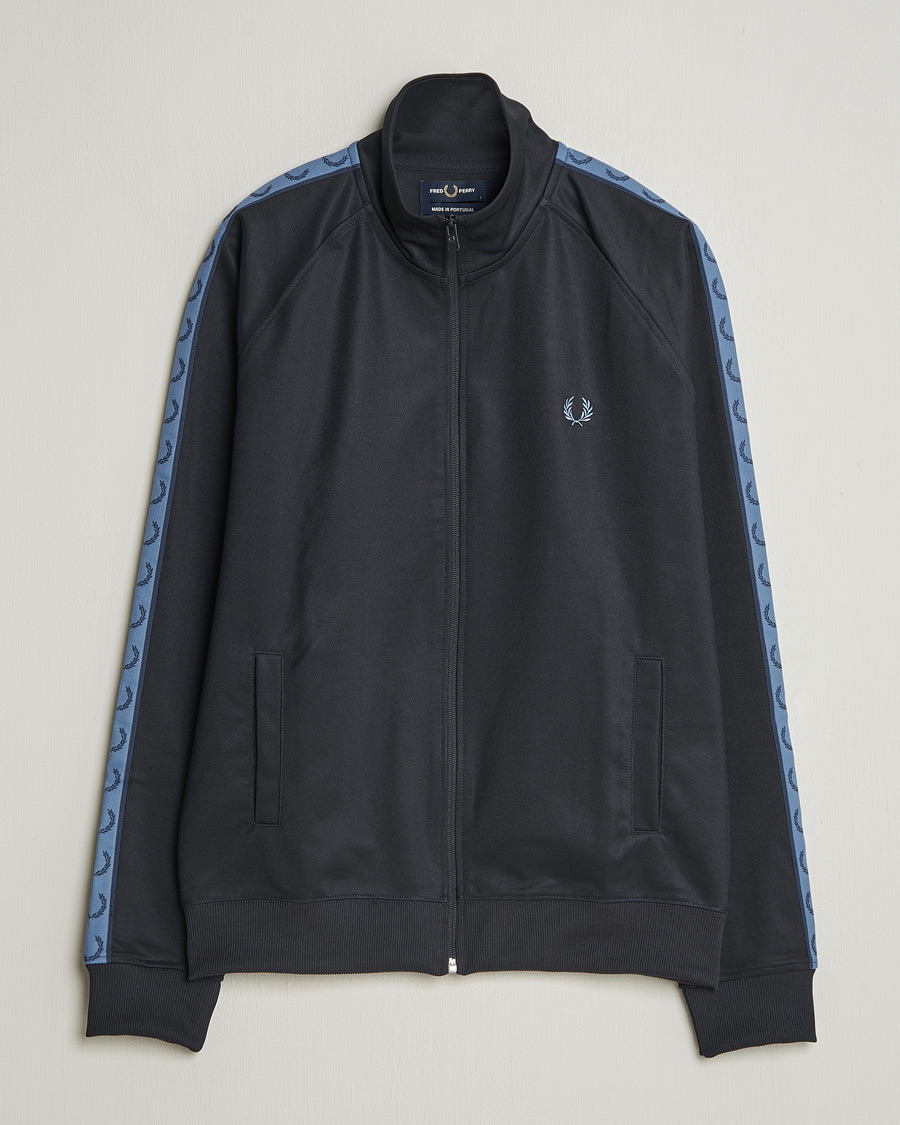 Hombres | Jerséis y prendas de punto | Fred Perry | Taped Track Jacket Navy