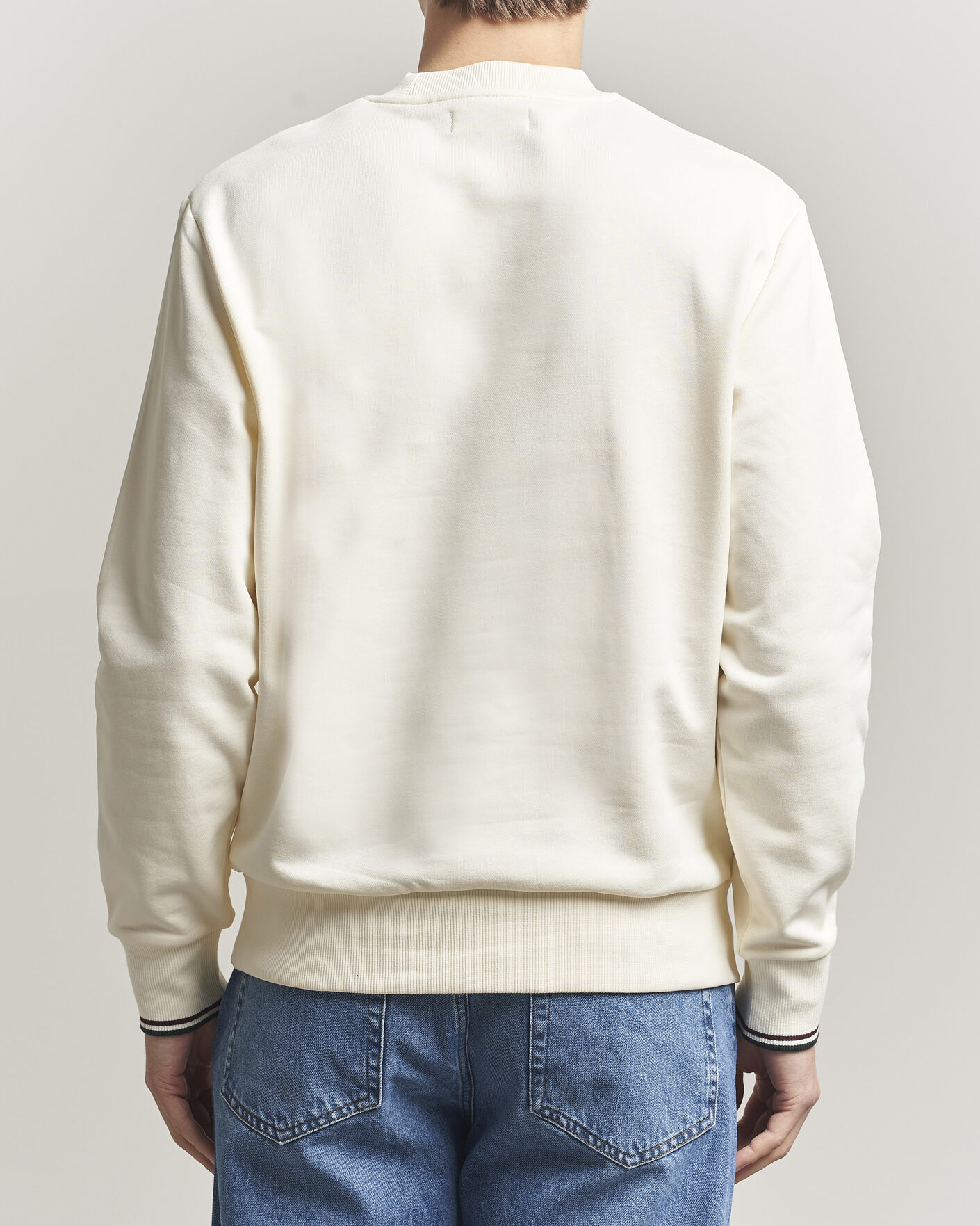 Hombres | Jerséis y prendas de punto | Fred Perry | Crew Neck Sweatshirt Ecru