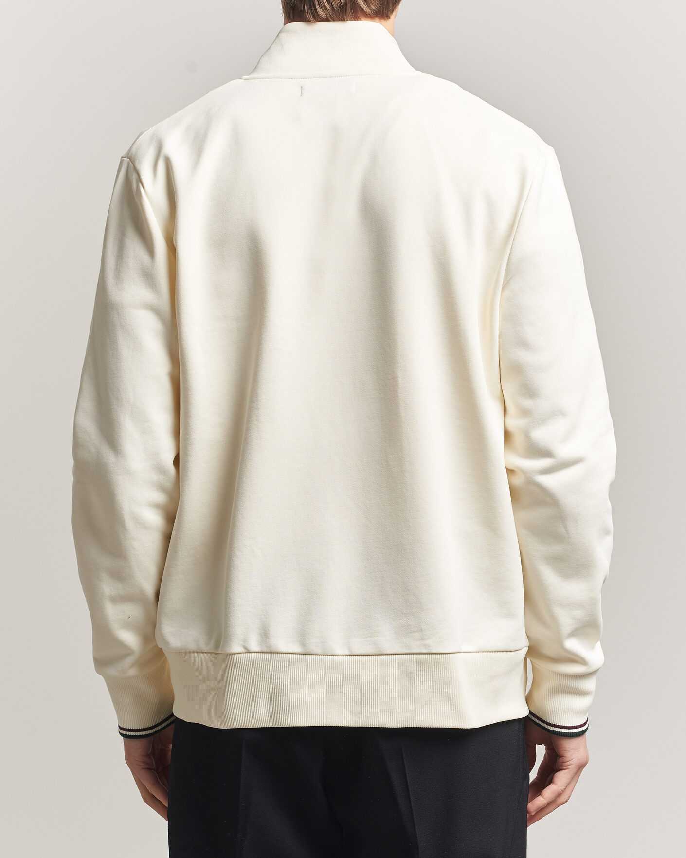 Hombres | Jerséis y prendas de punto | Fred Perry | Full Zip Sweatshirt Ecru