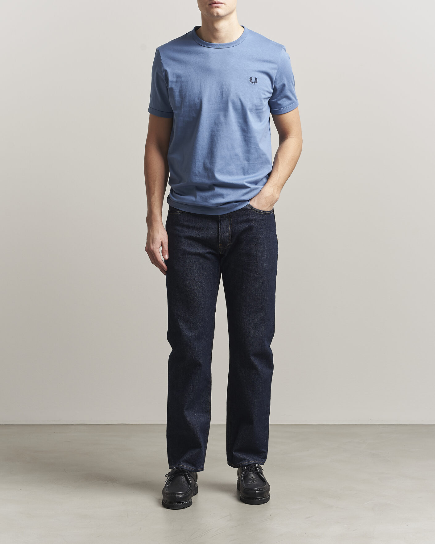 Hombres | Camisetas | Fred Perry | Ringer T-Shirt Ace Blue