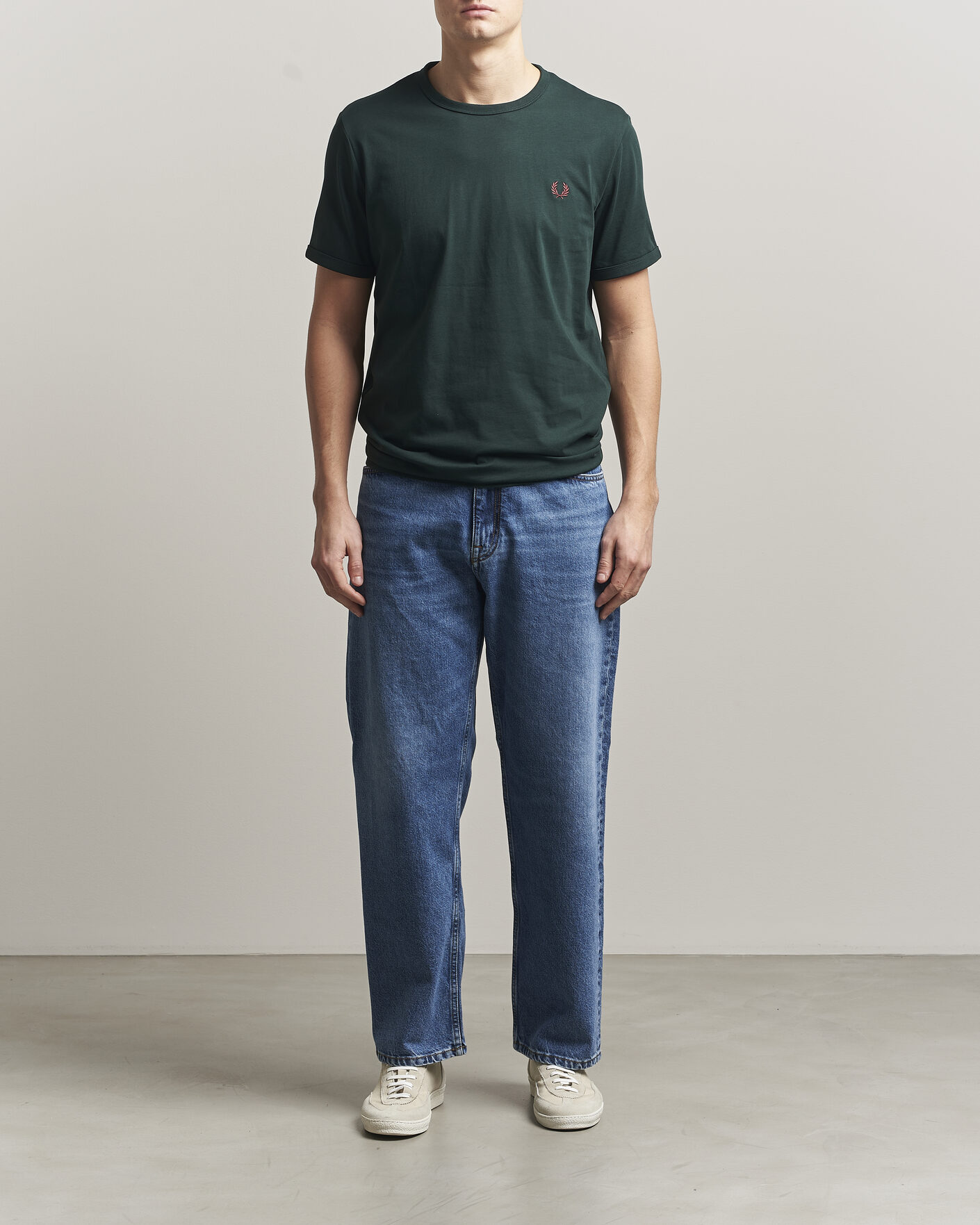 Hombres | Camisetas | Fred Perry | Ringer T-Shirt Grassroots Green