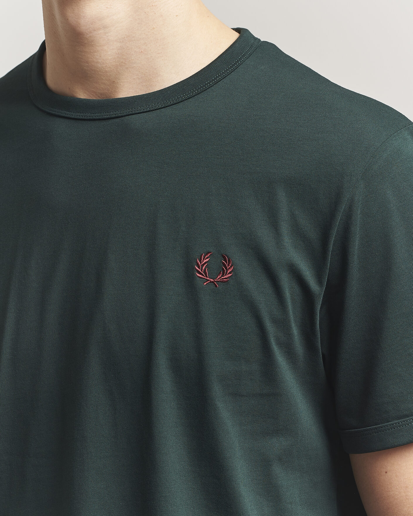Hombres | Camisetas | Fred Perry | Ringer T-Shirt Grassroots Green