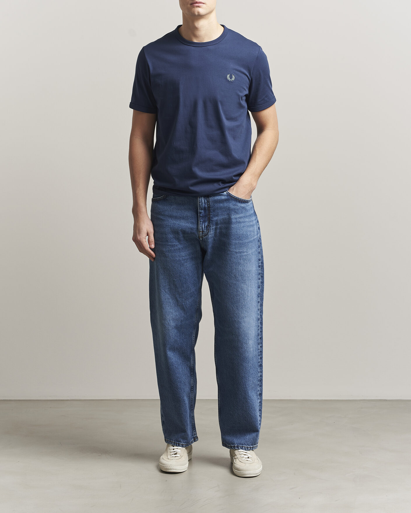 Hombres | Camisetas | Fred Perry | Ringer T-Shirt Tennis Blue