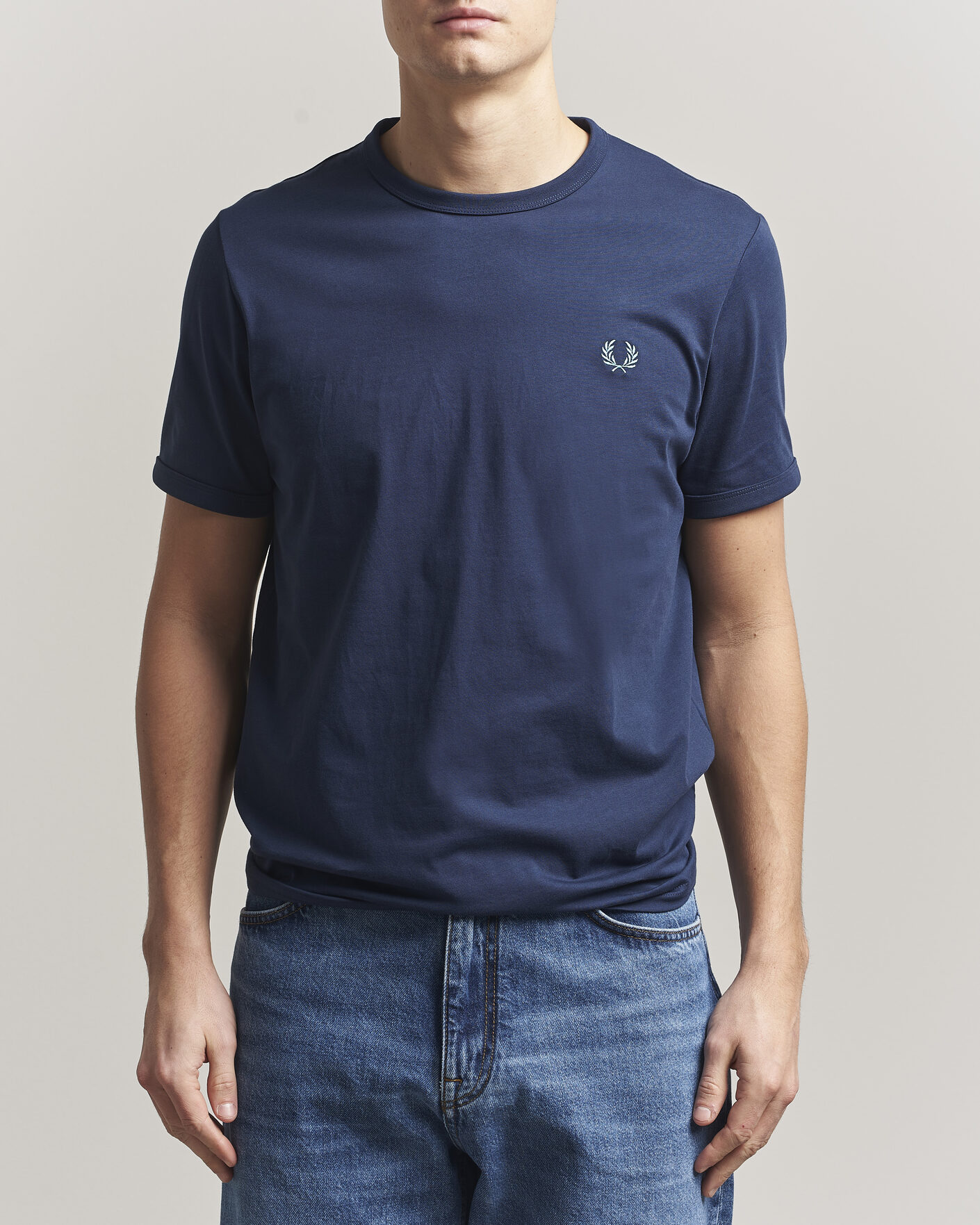 Hombres | Camisetas | Fred Perry | Ringer T-Shirt Tennis Blue