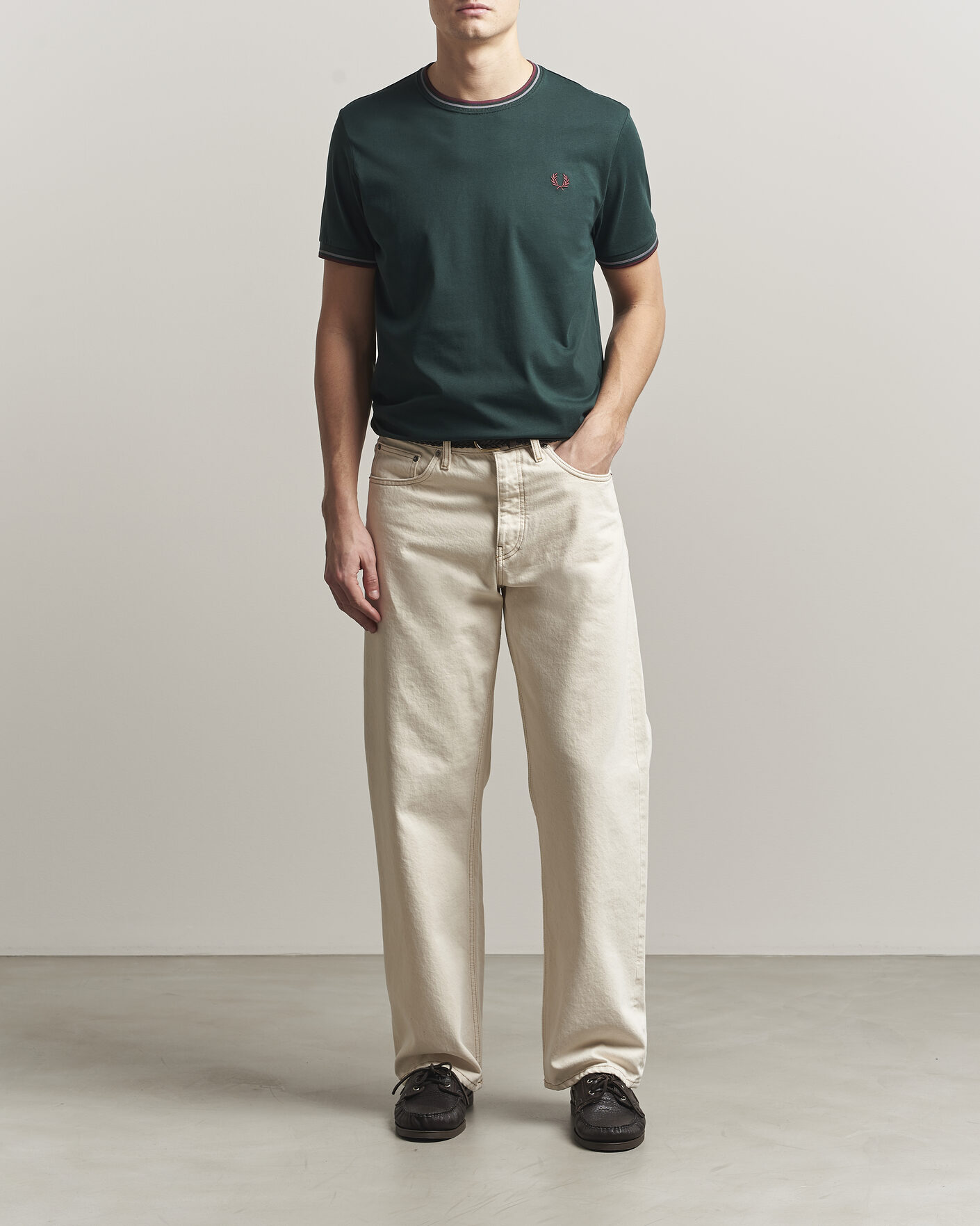 Hombres | Camisetas | Fred Perry | Twin Tipped T-Shirt Grassroots Green
