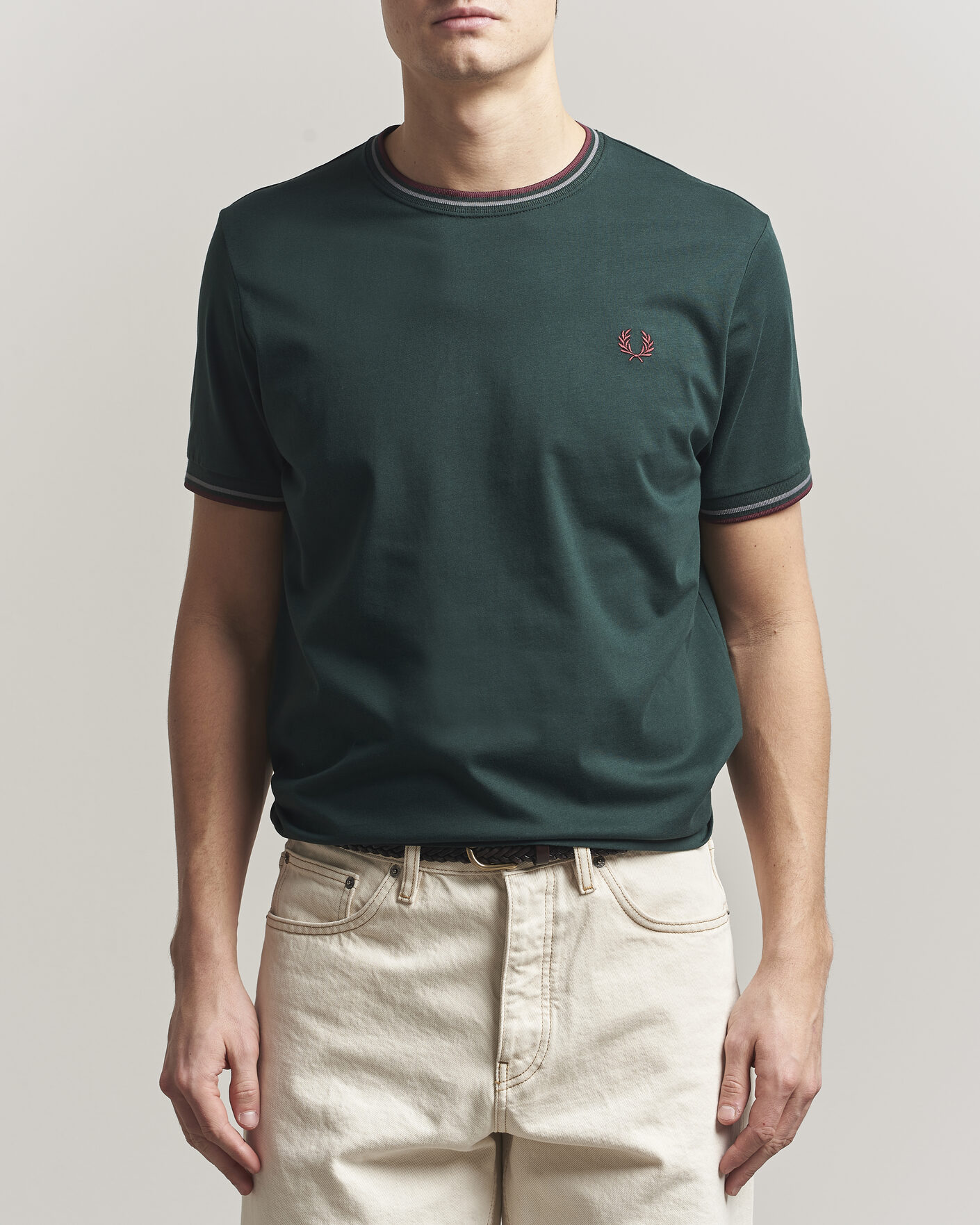Hombres | Camisetas | Fred Perry | Twin Tipped T-Shirt Grassroots Green