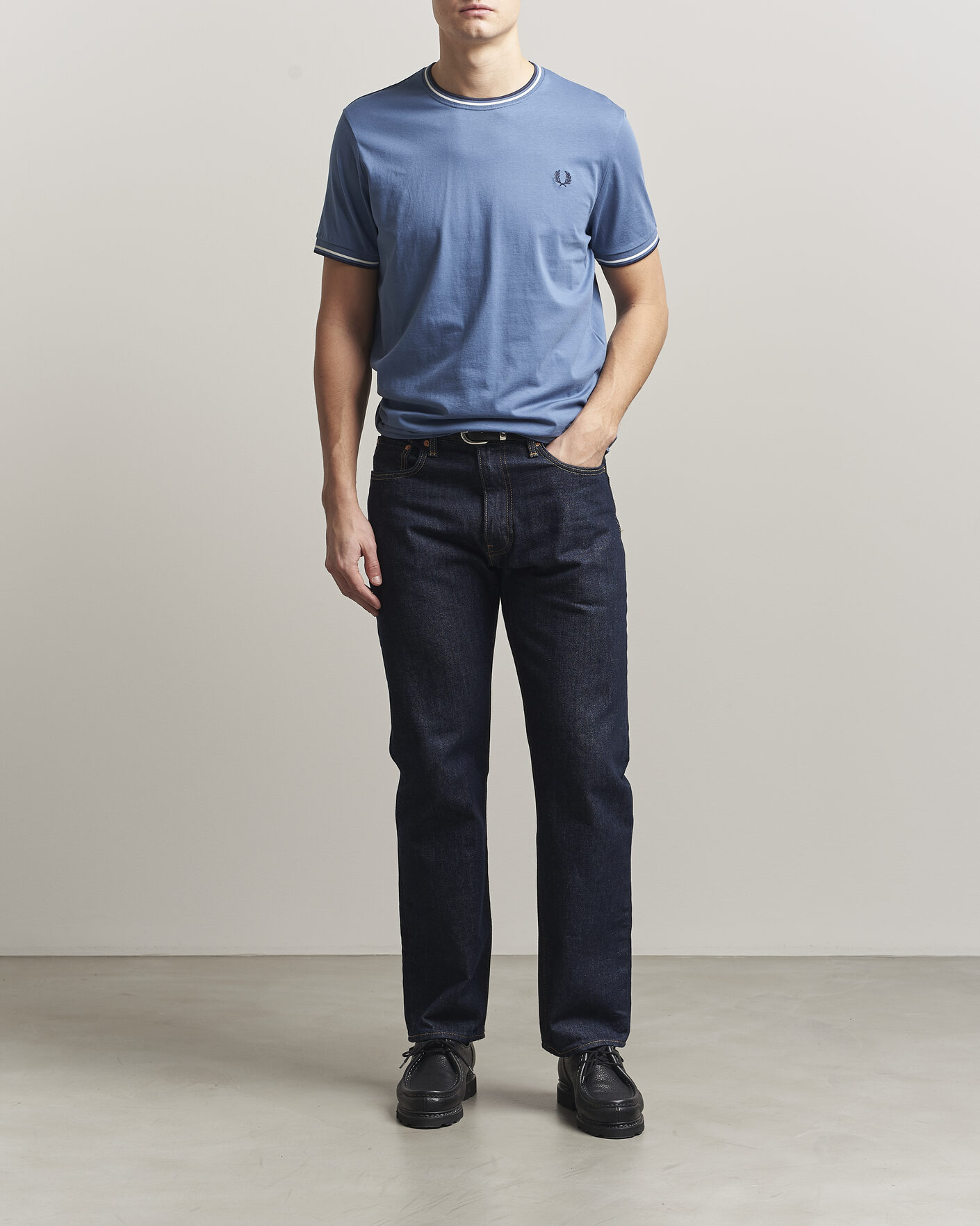 Hombres | Camisetas | Fred Perry | Twin Tipped T-Shirt Ace Blue