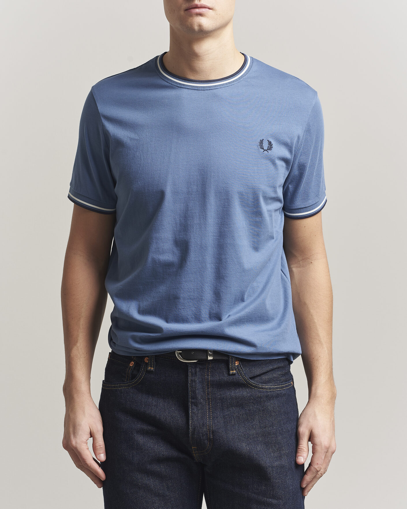 Hombres | Camisetas | Fred Perry | Twin Tipped T-Shirt Ace Blue