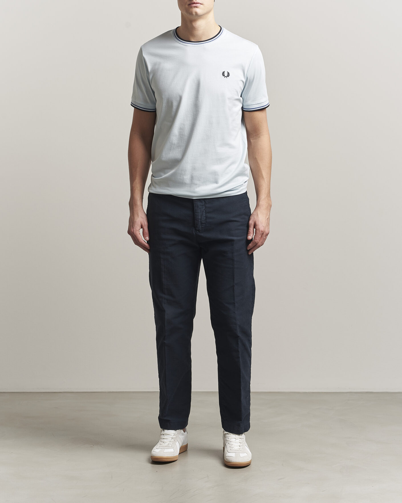 Hombres | Camisetas | Fred Perry | Twin Tipped T-Shirt Light Ice