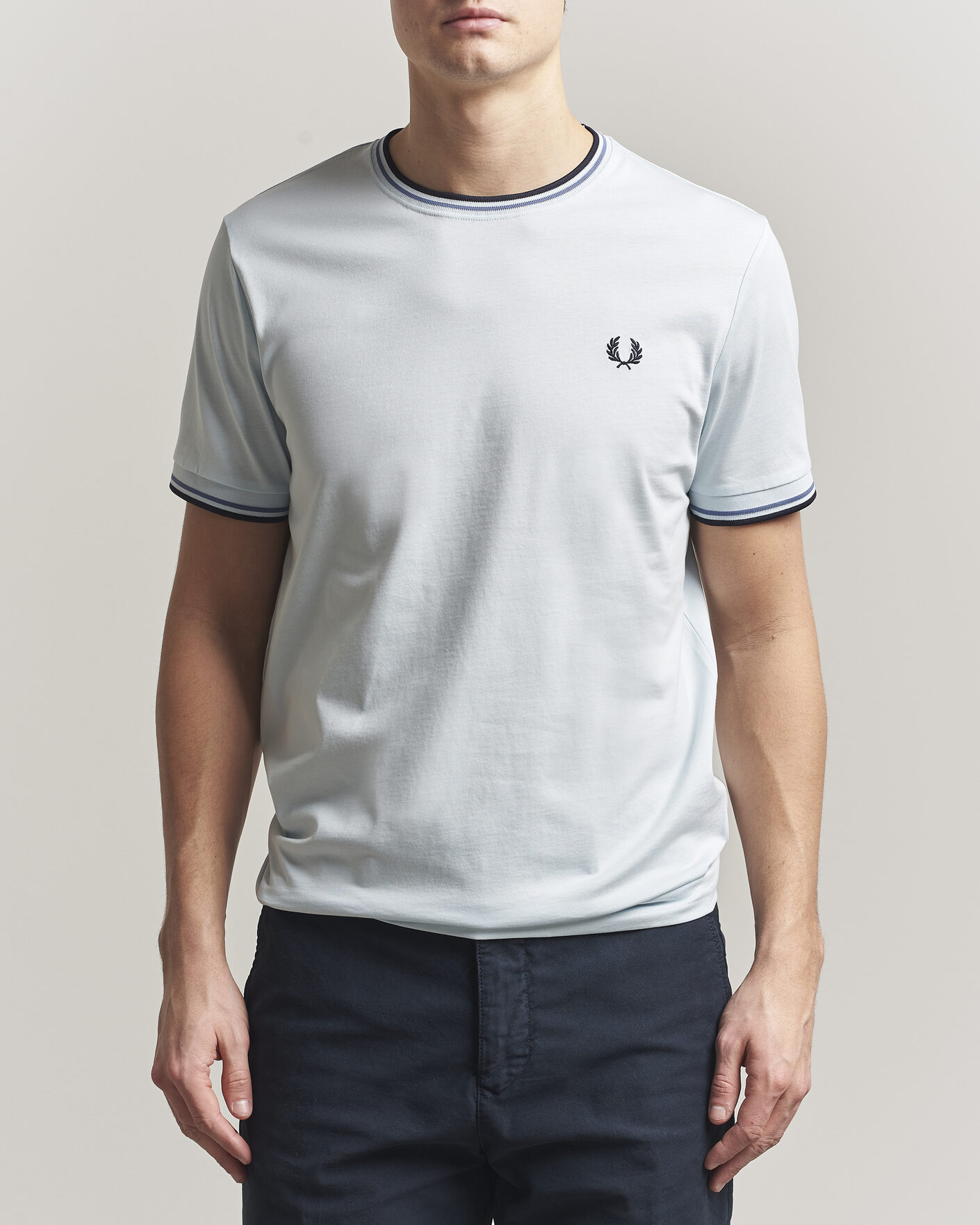 Hombres | Camisetas | Fred Perry | Twin Tipped T-Shirt Light Ice