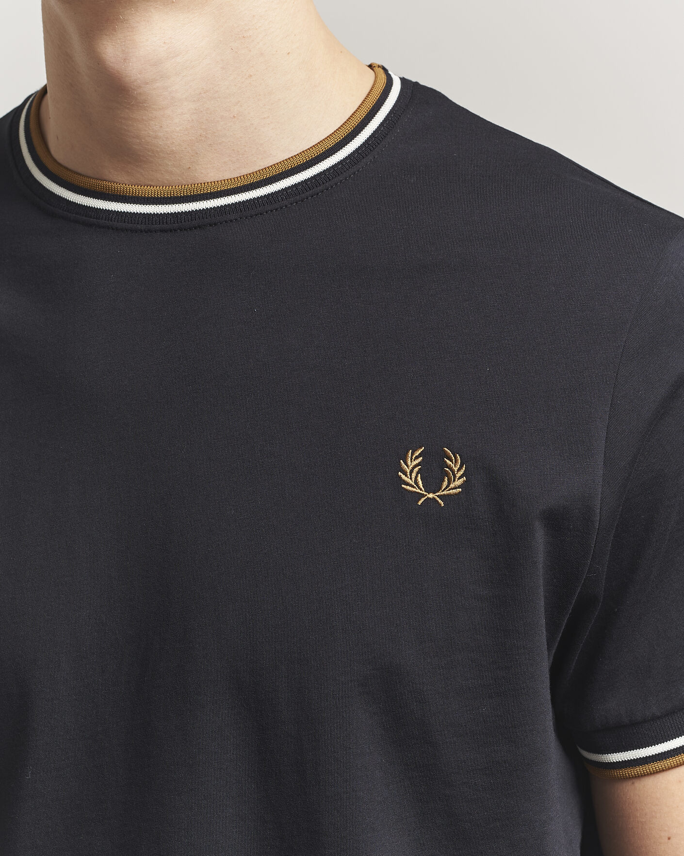 Hombres | Camisetas | Fred Perry | Twin Tipped T-Shirt Black