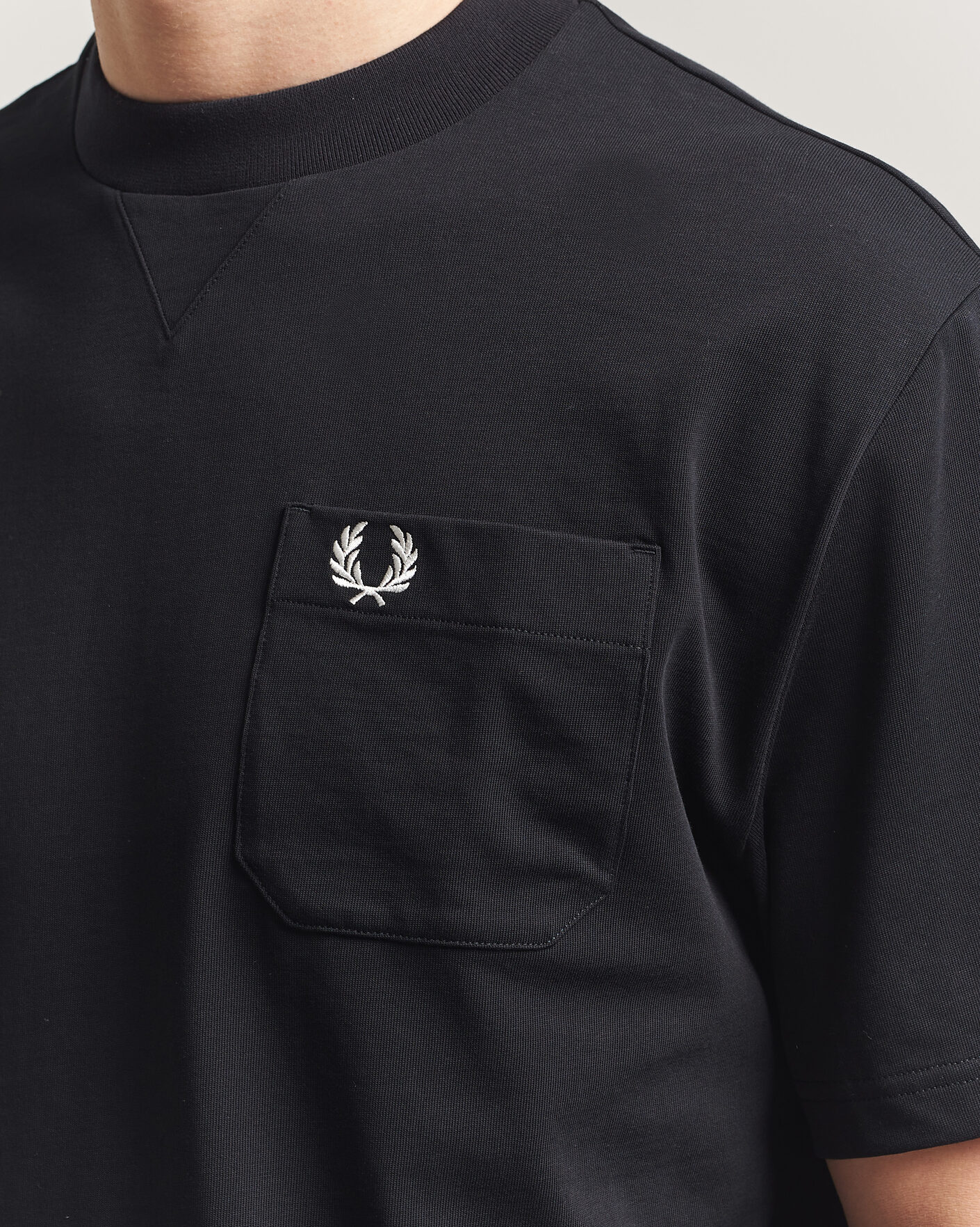 Hombres | Camisetas | Fred Perry | Heavy Pocket T-Shirt Black