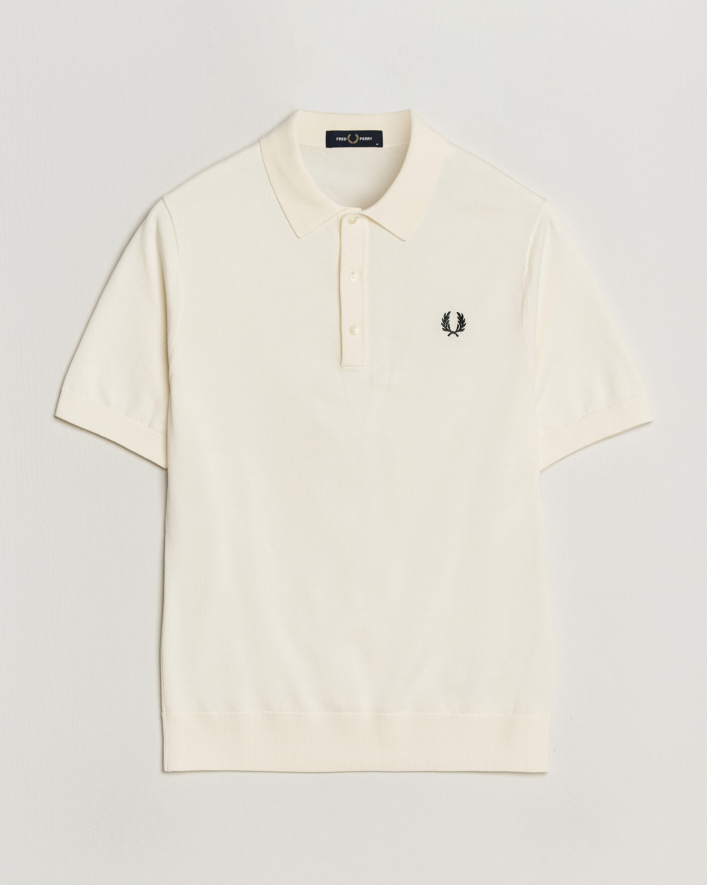 Hombres | Polos | Fred Perry | Cotton Knitted Polo Ecru