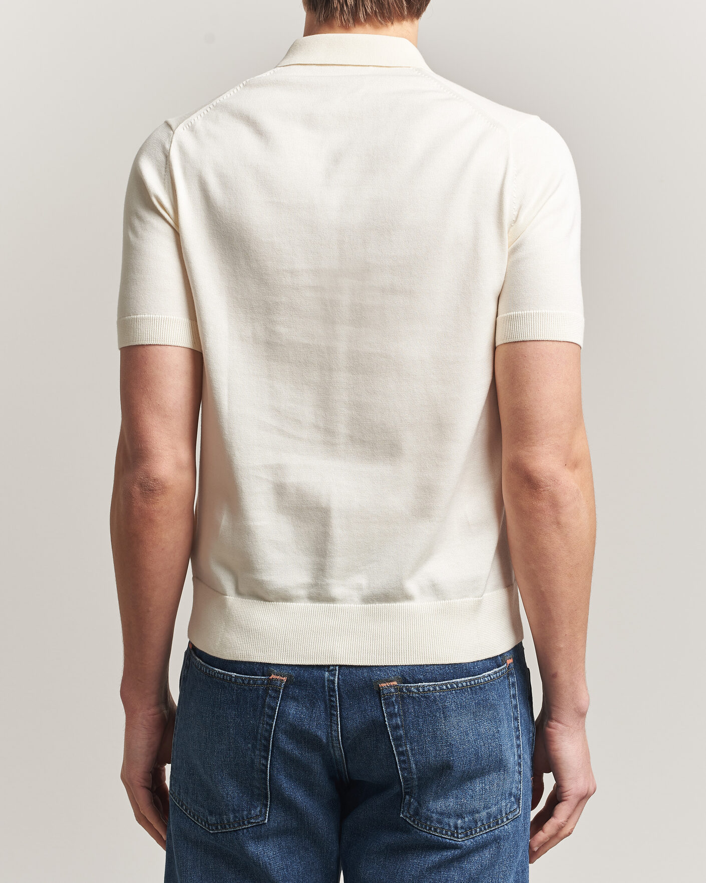 Hombres | Polos | Fred Perry | Cotton Knitted Polo Ecru