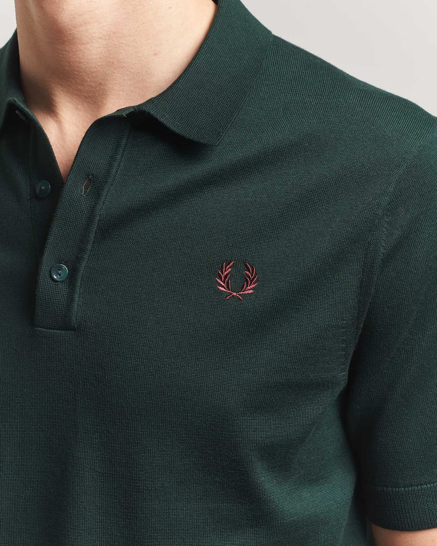 Hombres | Polos | Fred Perry | Cotton Knitted Polo Grassroots Green