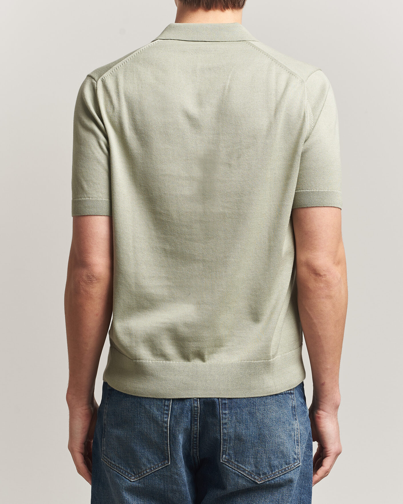 Hombres | Polos | Fred Perry | Cotton Knitted Polo Seagrass Green