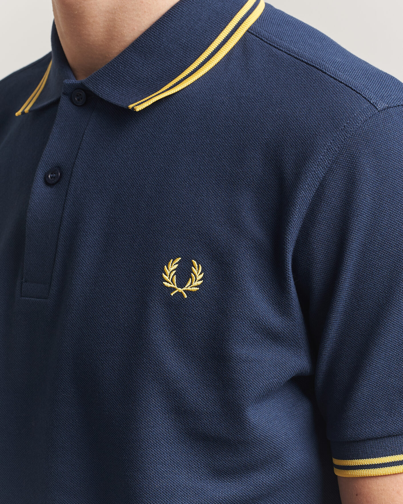 Hombres | Polos | Fred Perry | Twin Tipped Polo Shirt Tennis Blue