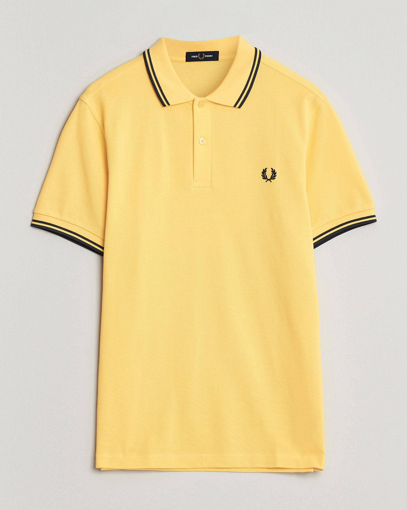 Hombres | Polos | Fred Perry | Twin Tipped Polo Shirt Lemon Yellow