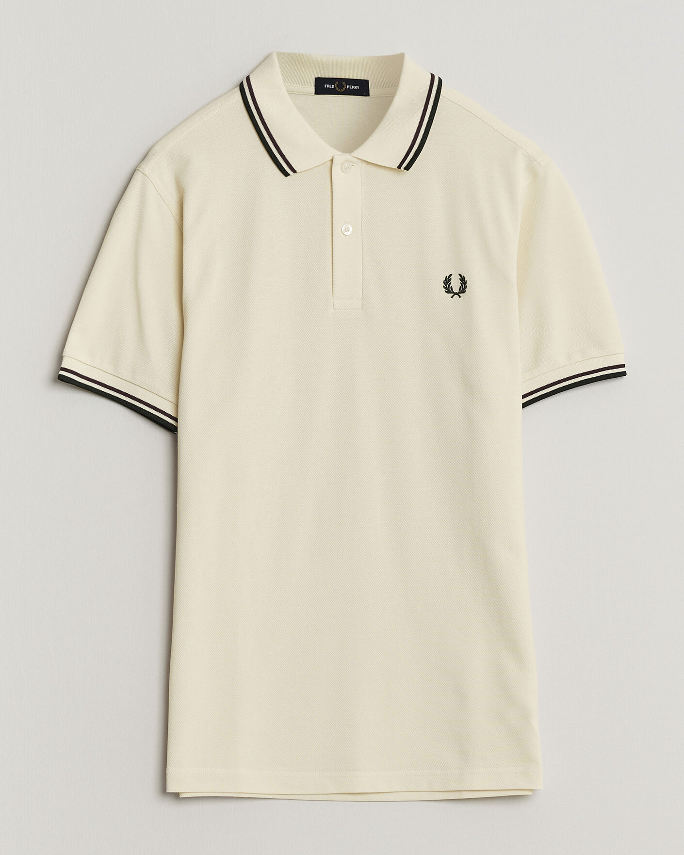 Hombres | Polos | Fred Perry | Twin Tipped Polo Shirt Ecru