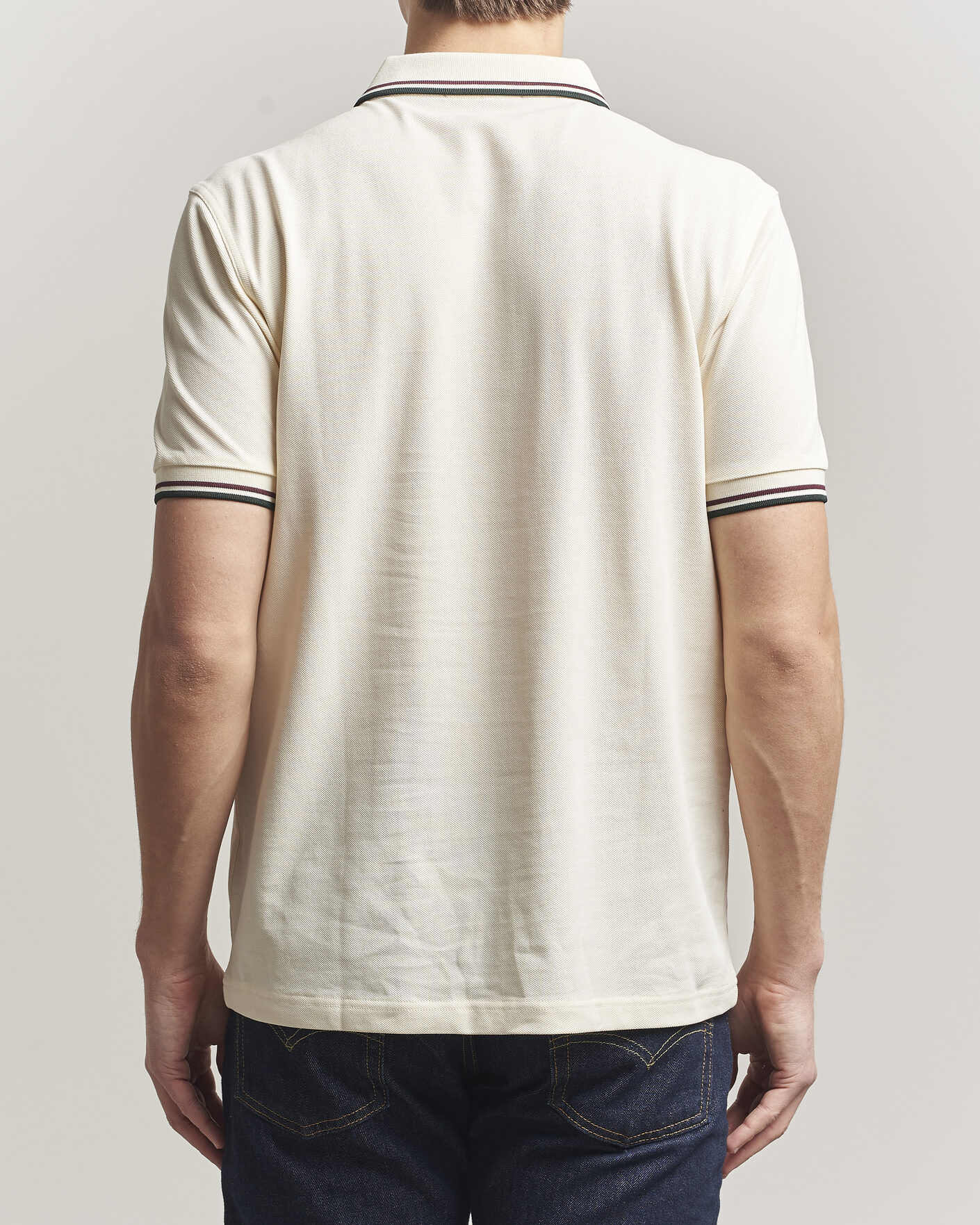 Hombres | Polos | Fred Perry | Twin Tipped Polo Shirt Ecru