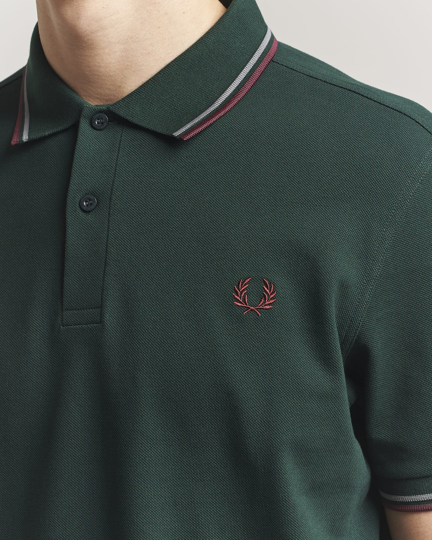 Hombres | Polos | Fred Perry | Twin Tipped Polo Shirt Grassroots Green
