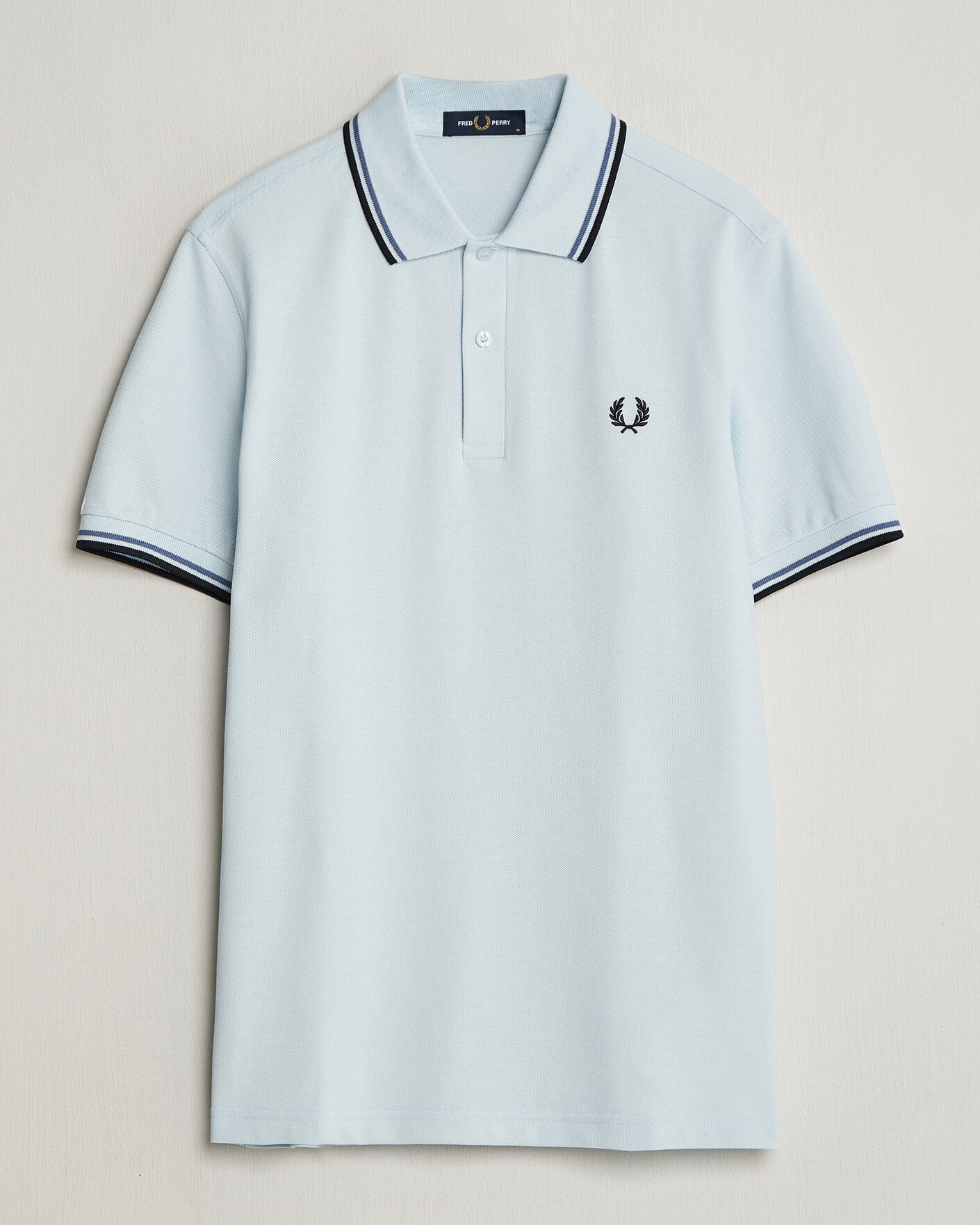 Hombres | Polos | Fred Perry | Twin Tipped Polo Shirt Light Ice